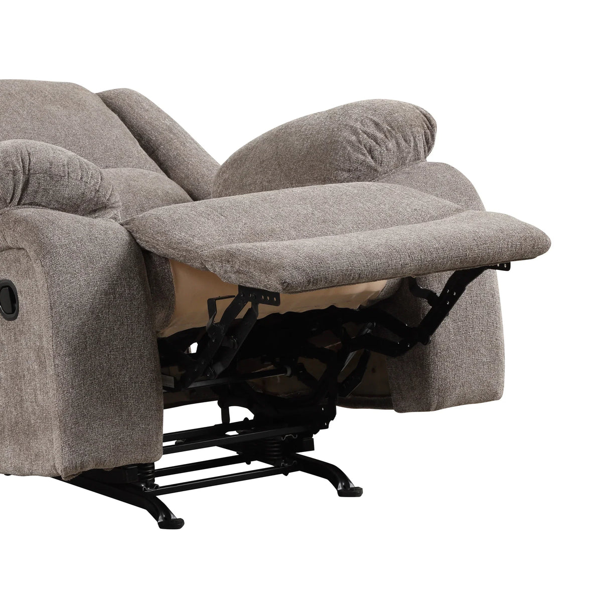 Cosimo 42 Inch Mocha Chenille Manual Recliner with Pillow Top Arms
