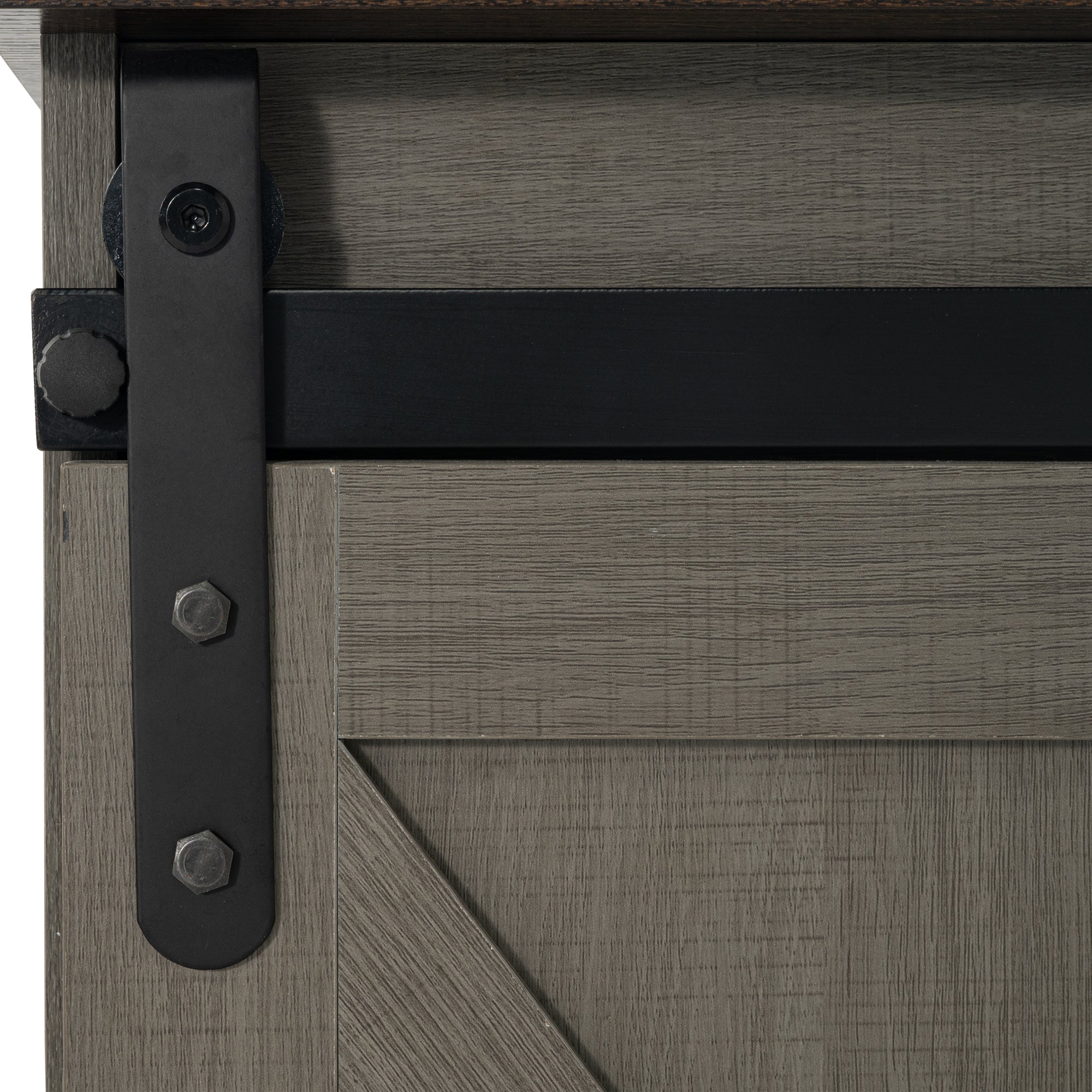 Eira Farmhouse 56-inch TV Stand with Storage Cabinet and Cable Holes, Entertainment Center Console for Living Room, Bedroom