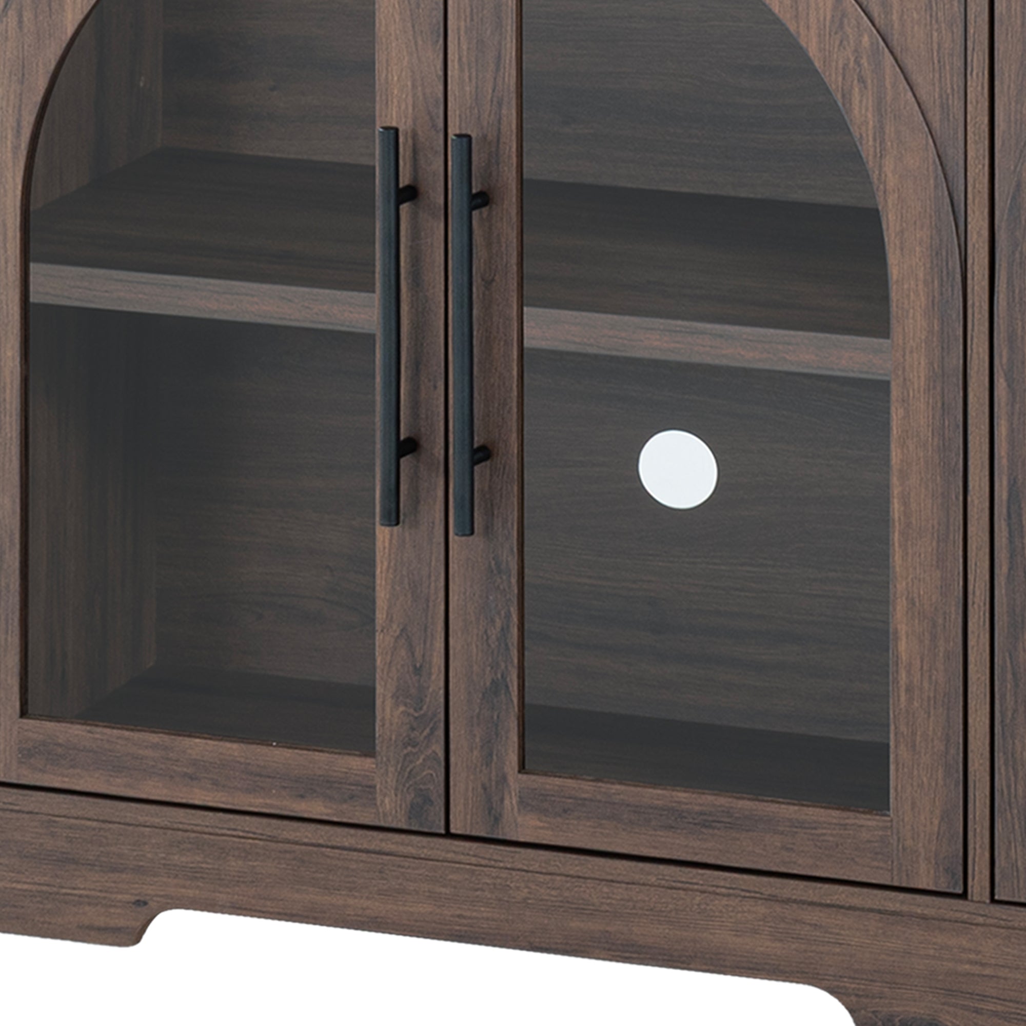 55 Inch TV Stand Console Sideboard Buffet with Adjustable Shelves