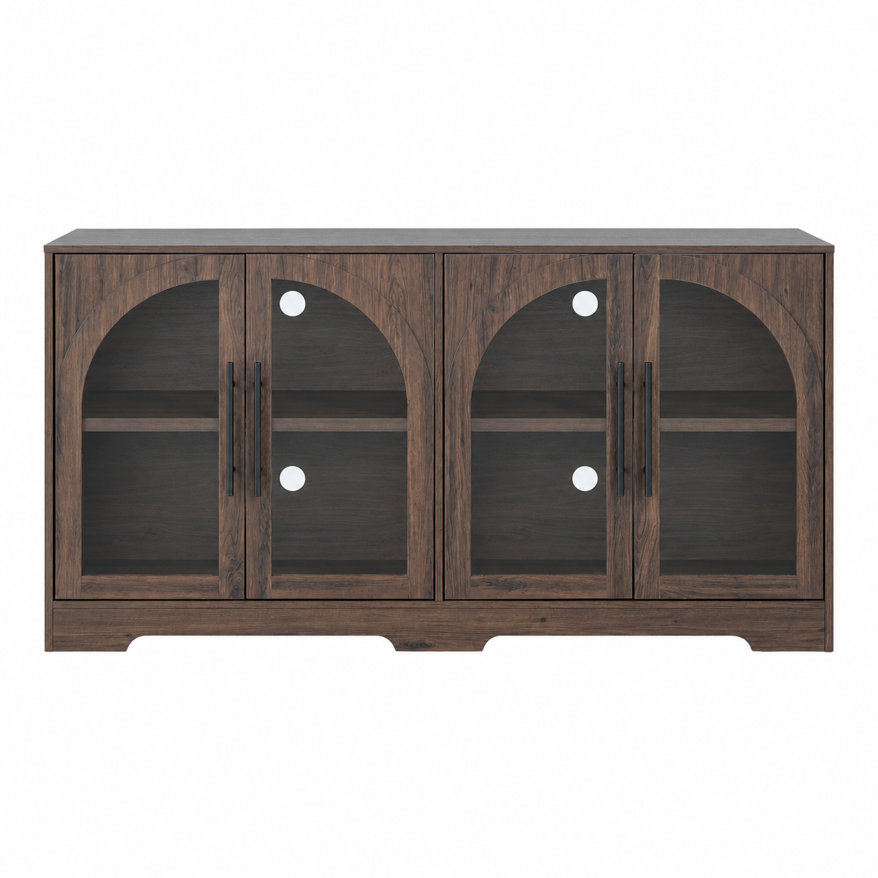 55 Inch TV Stand Console Sideboard Buffet with Adjustable Shelves