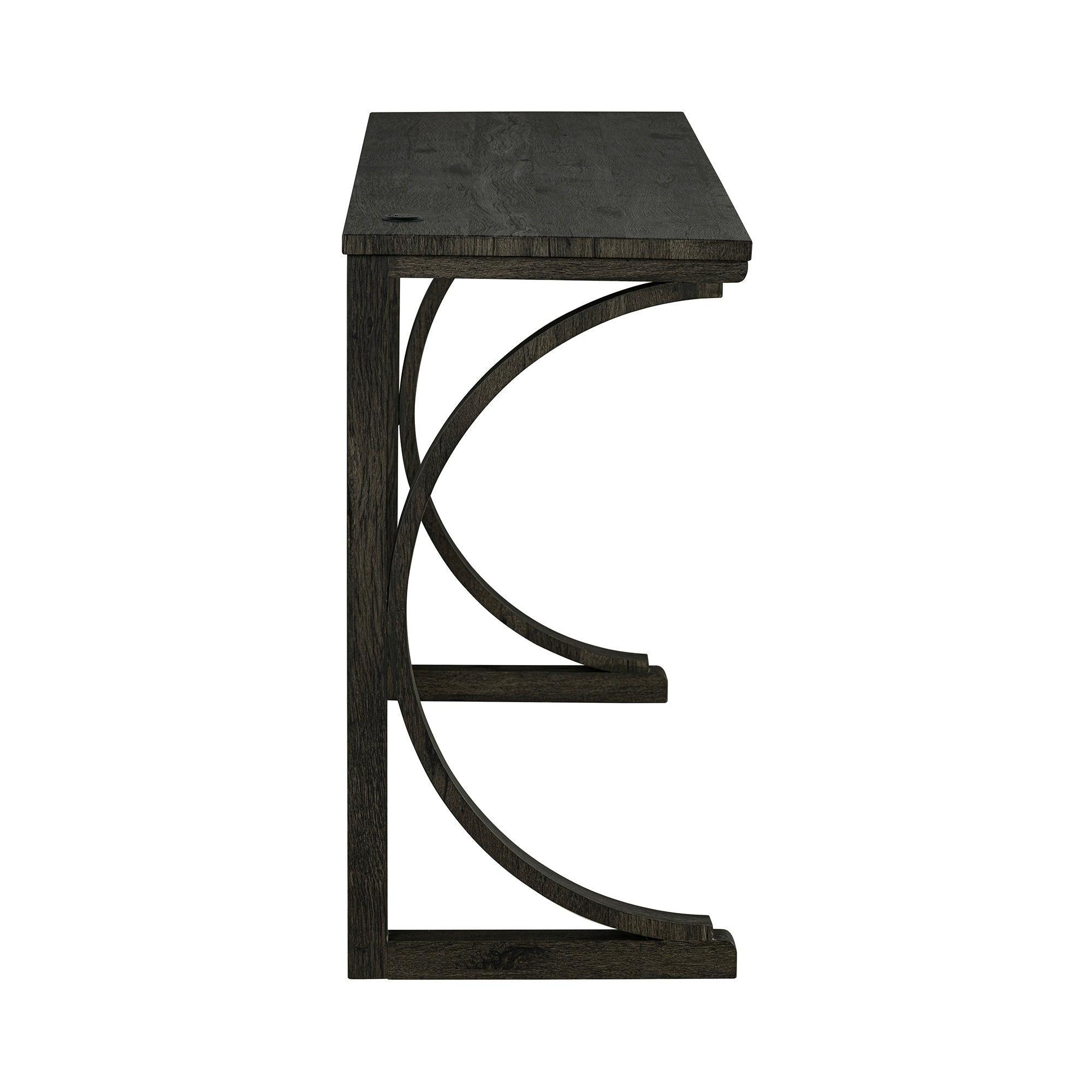 59" Rustic Dining&Bar Table Set with 3 Stools for Apartment, USB-A & USB-C Charging Ports