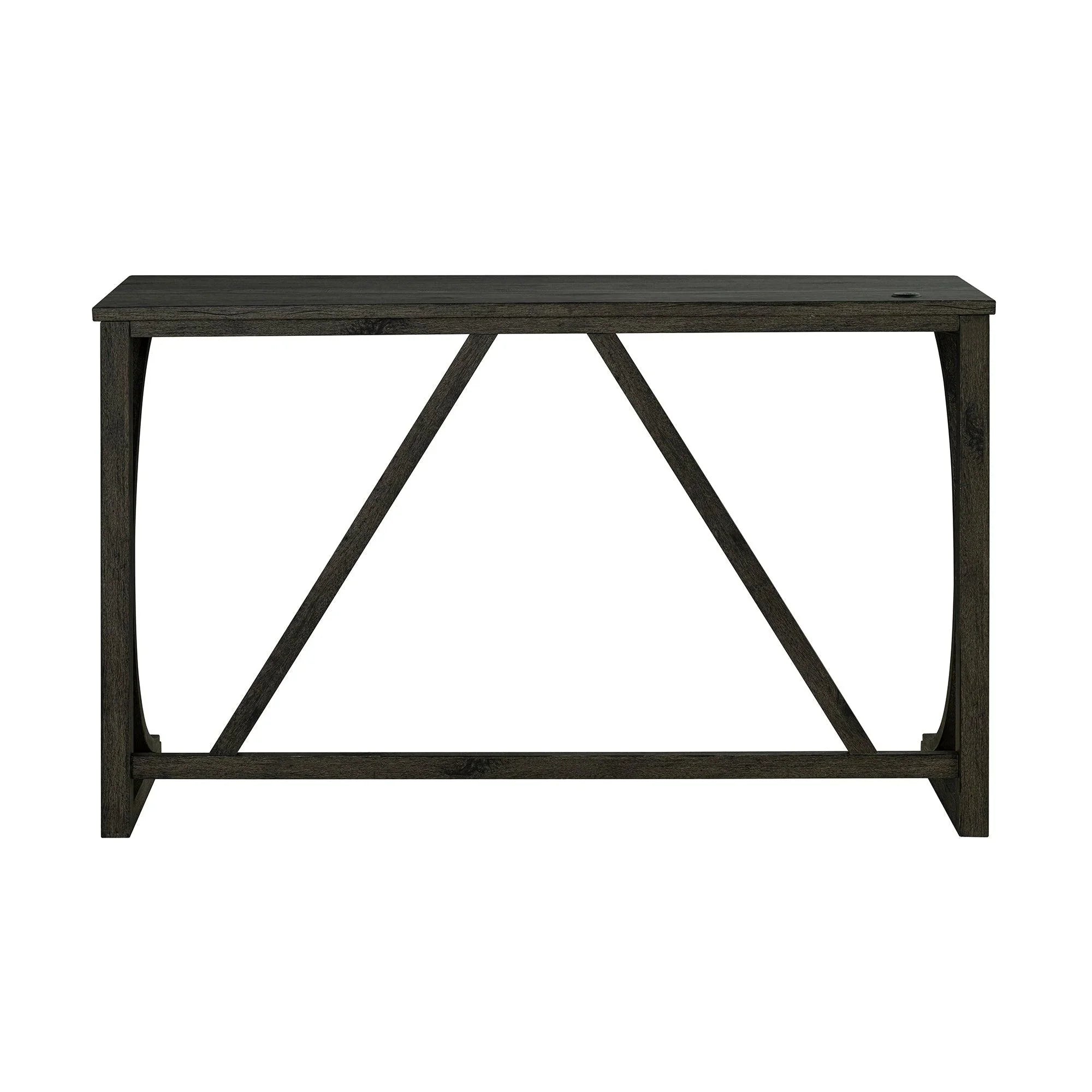 59" Rustic Dining&Bar Table Set with 3 Stools for Apartment, USB-A & USB-C Charging Ports