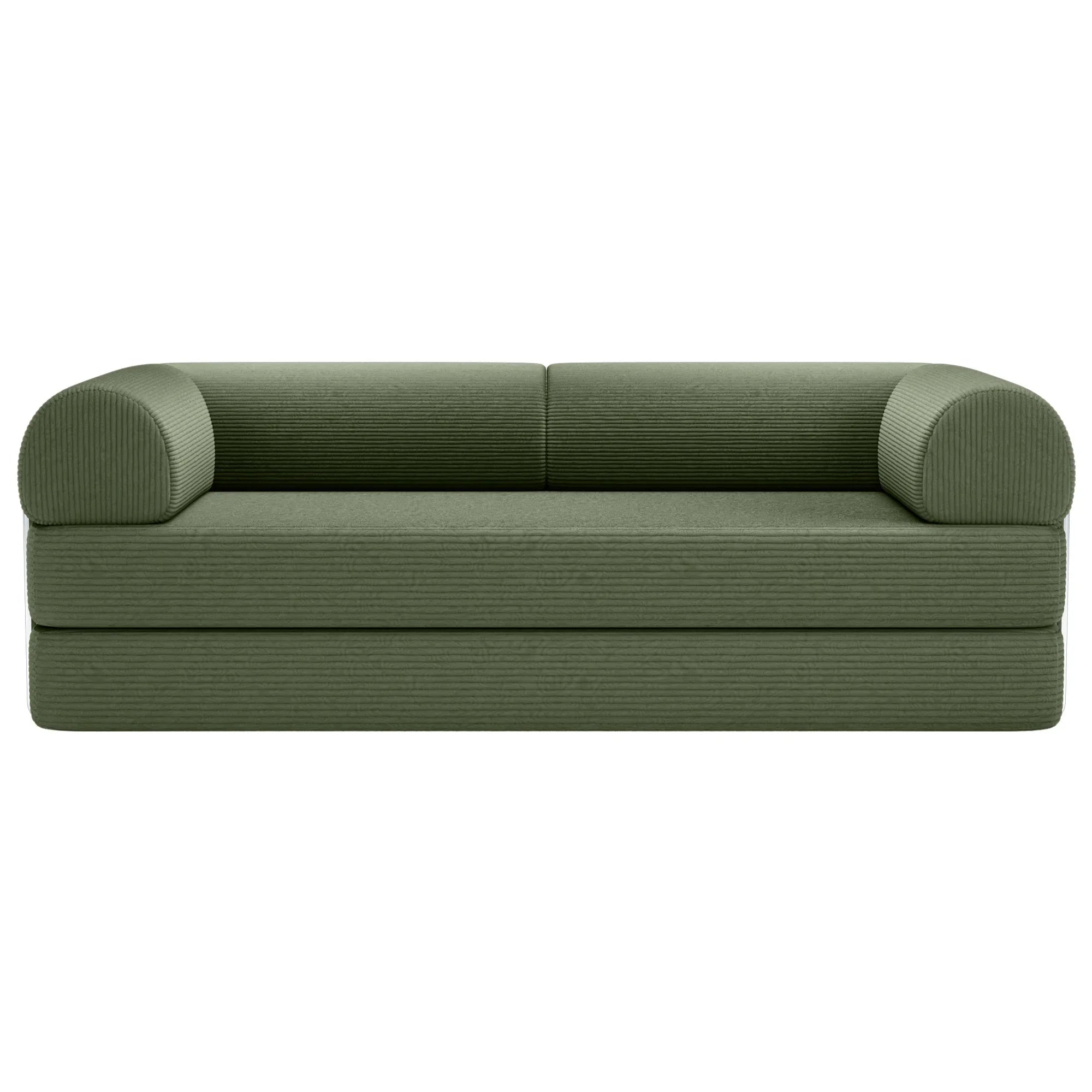 79" Perri Corduroy Compressed Sofa Bed with Lumbar Pillow for Living Room, Office