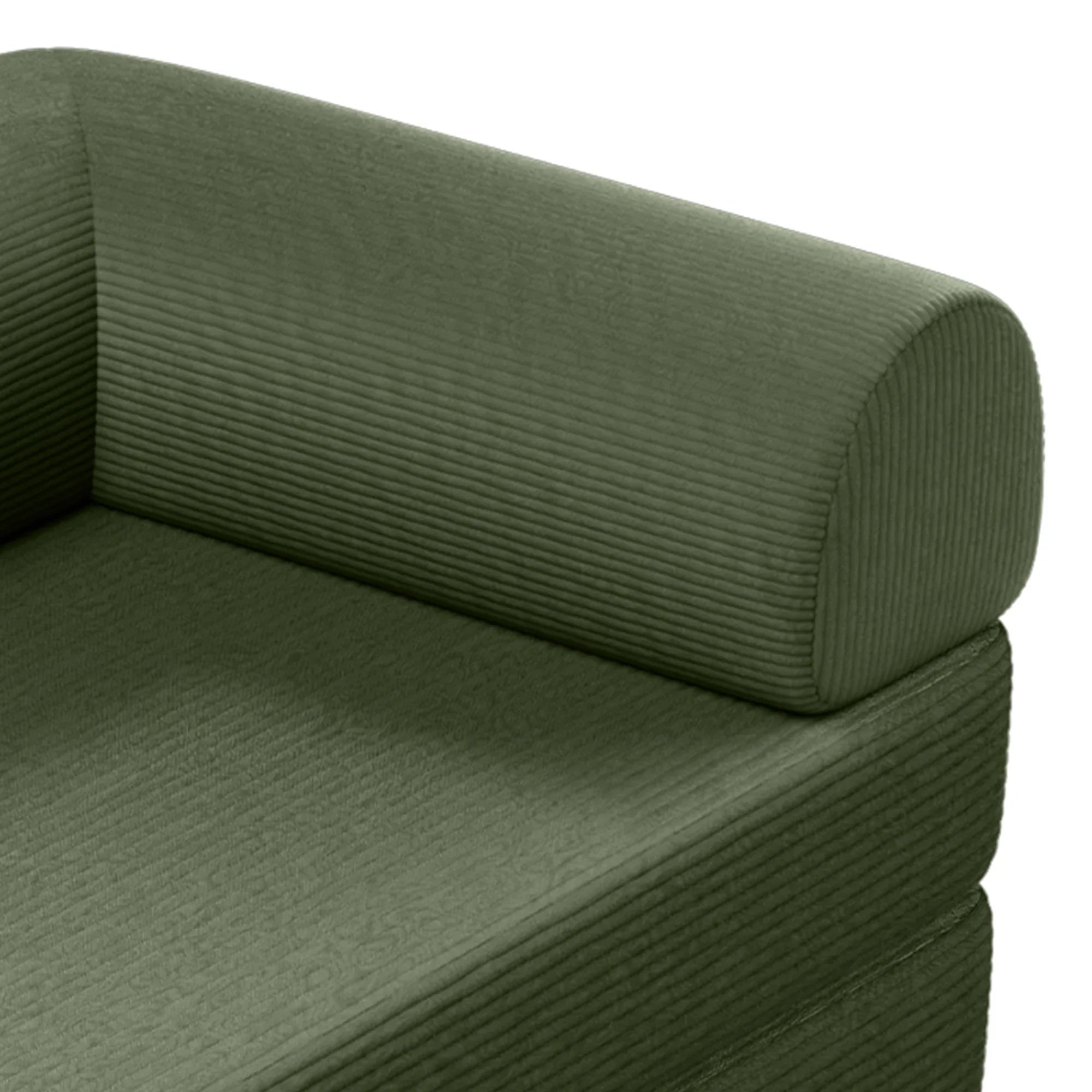 79" Perri Corduroy Compressed Sofa Bed with Lumbar Pillow for Living Room, Office