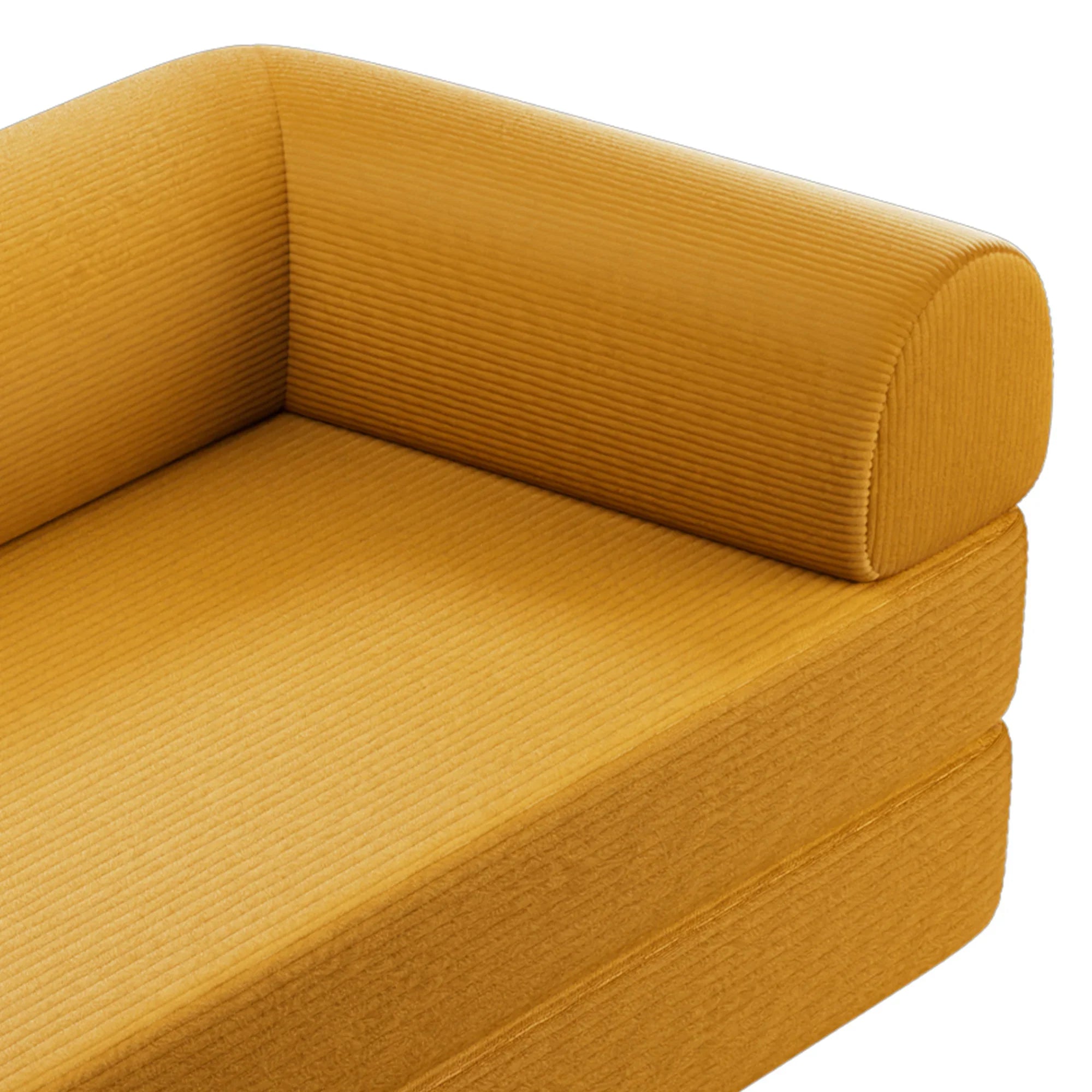 79" Perri Corduroy Compressed Sofa Bed with Lumbar Pillow for Living Room, Office