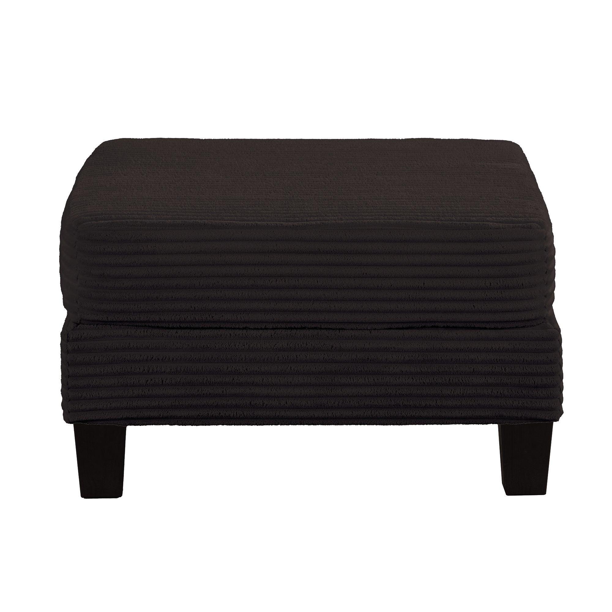 Conjunto de sofá cómodo de 3 piezas, color negro, de 3 plazas y loveseat, con otomana de almacenamiento para sala de estar, con USB, bolsillos laterales y almohadas incluidas.