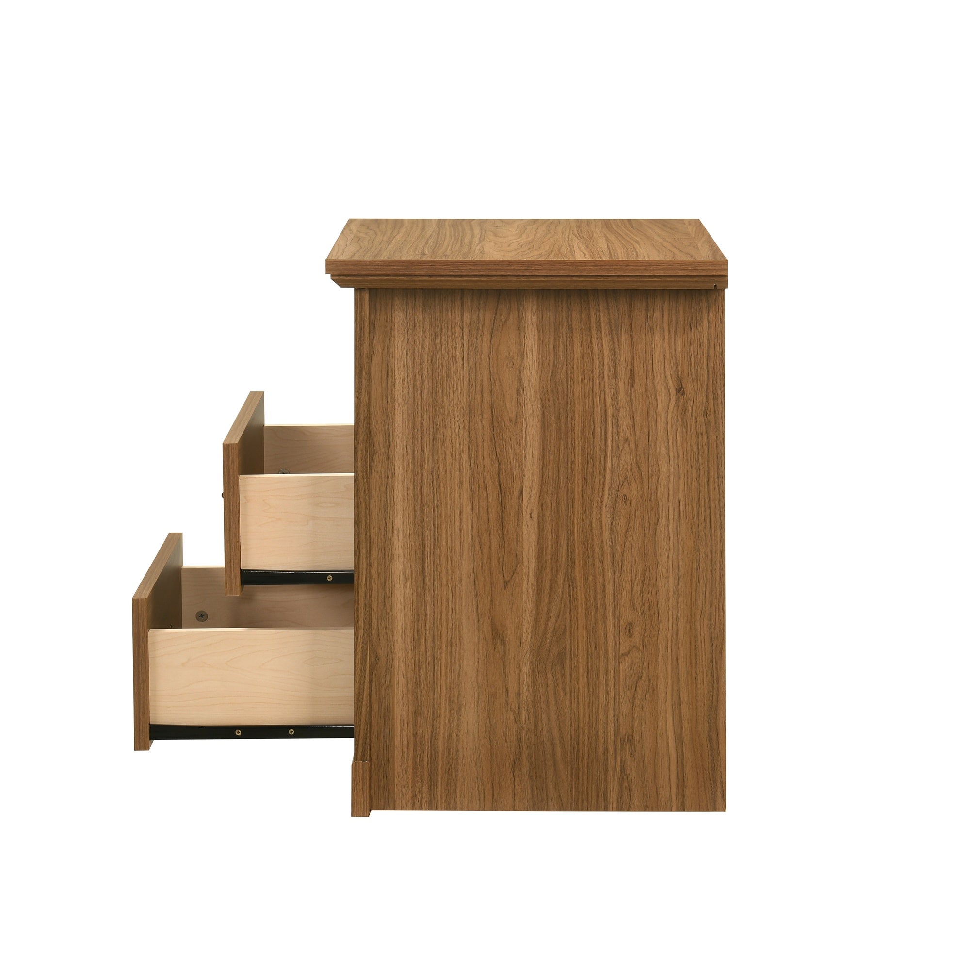 Mesa auxiliar de 40,6 cm en gris estilo granja con puerta estilo granero y estante abierto de Furniture of America