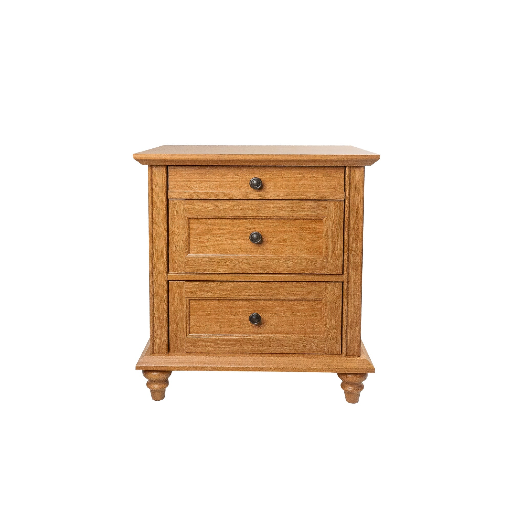 Mesa auxiliar de 40,6 cm en gris estilo granja con puerta estilo granero y estante abierto de Furniture of America