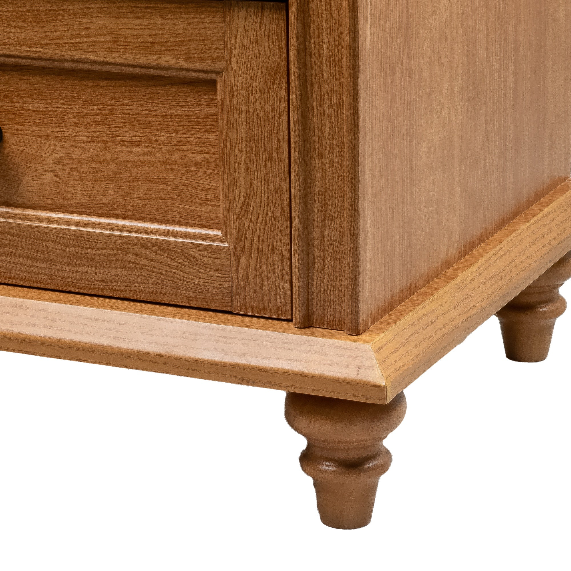 Mesa auxiliar de 40,6 cm en gris estilo granja con puerta estilo granero y estante abierto de Furniture of America