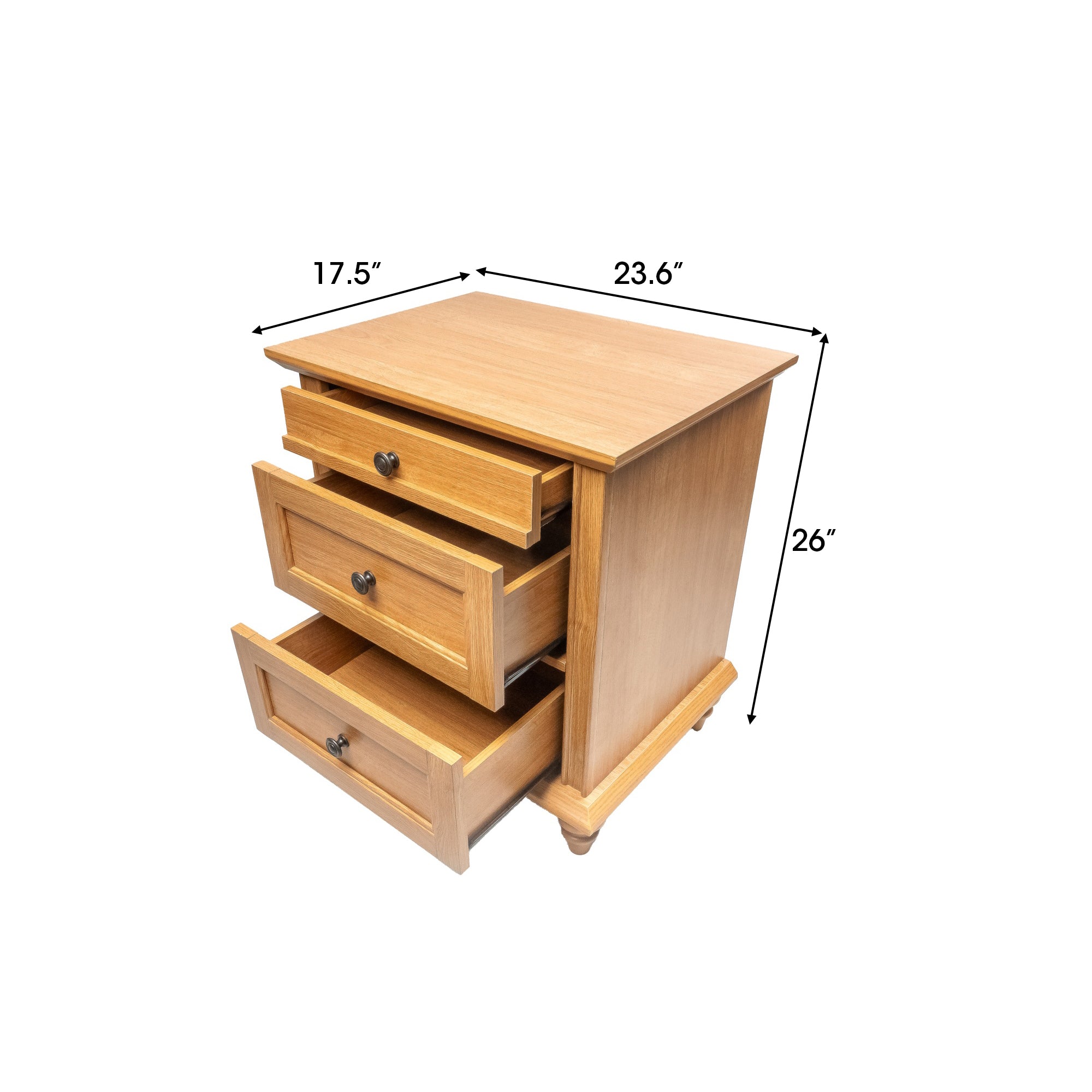 Mesa auxiliar de 40,6 cm en gris estilo granja con puerta estilo granero y estante abierto de Furniture of America