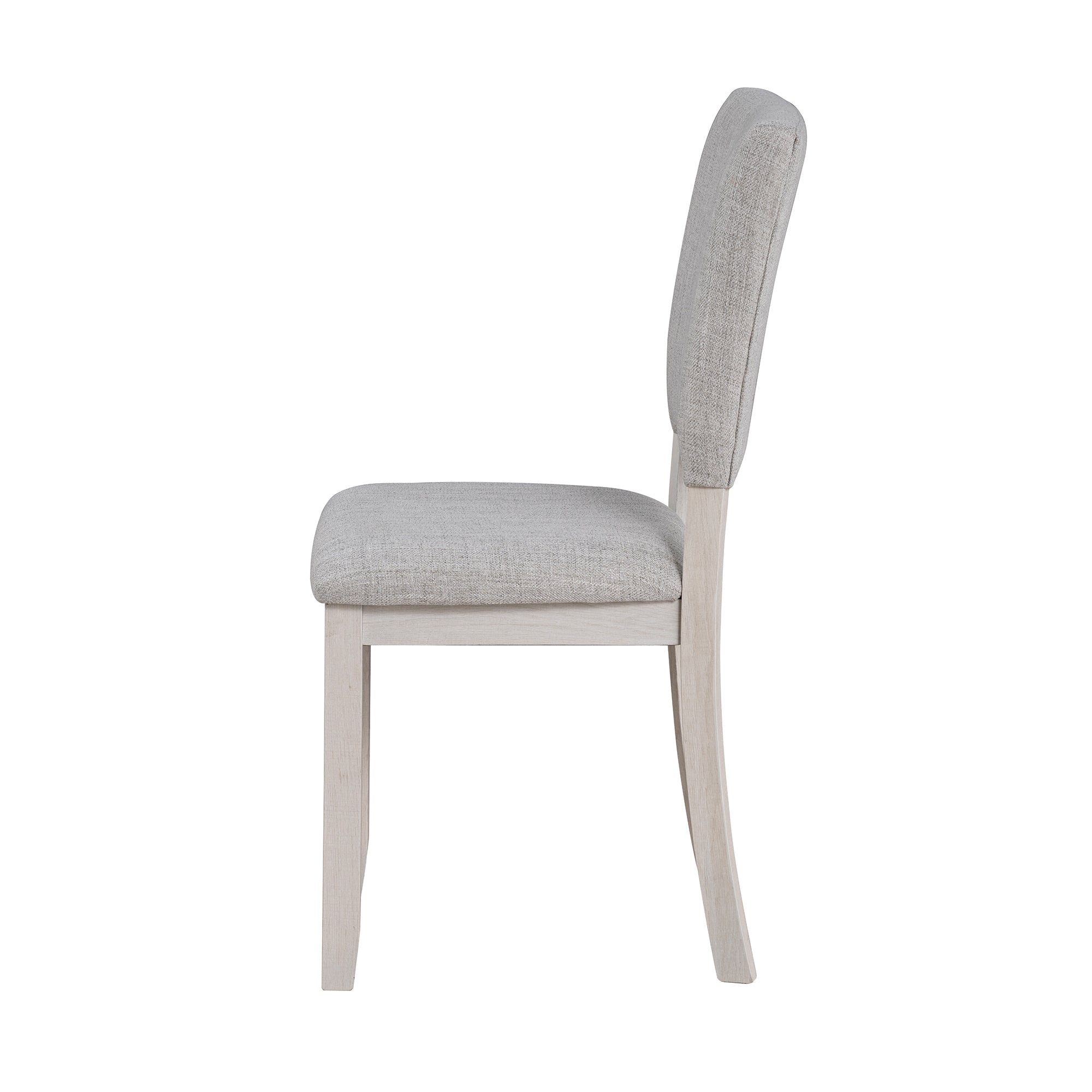 Sauro Gray Wood Top Rectangle Dining Table, Four Side Chairs Sold Separately