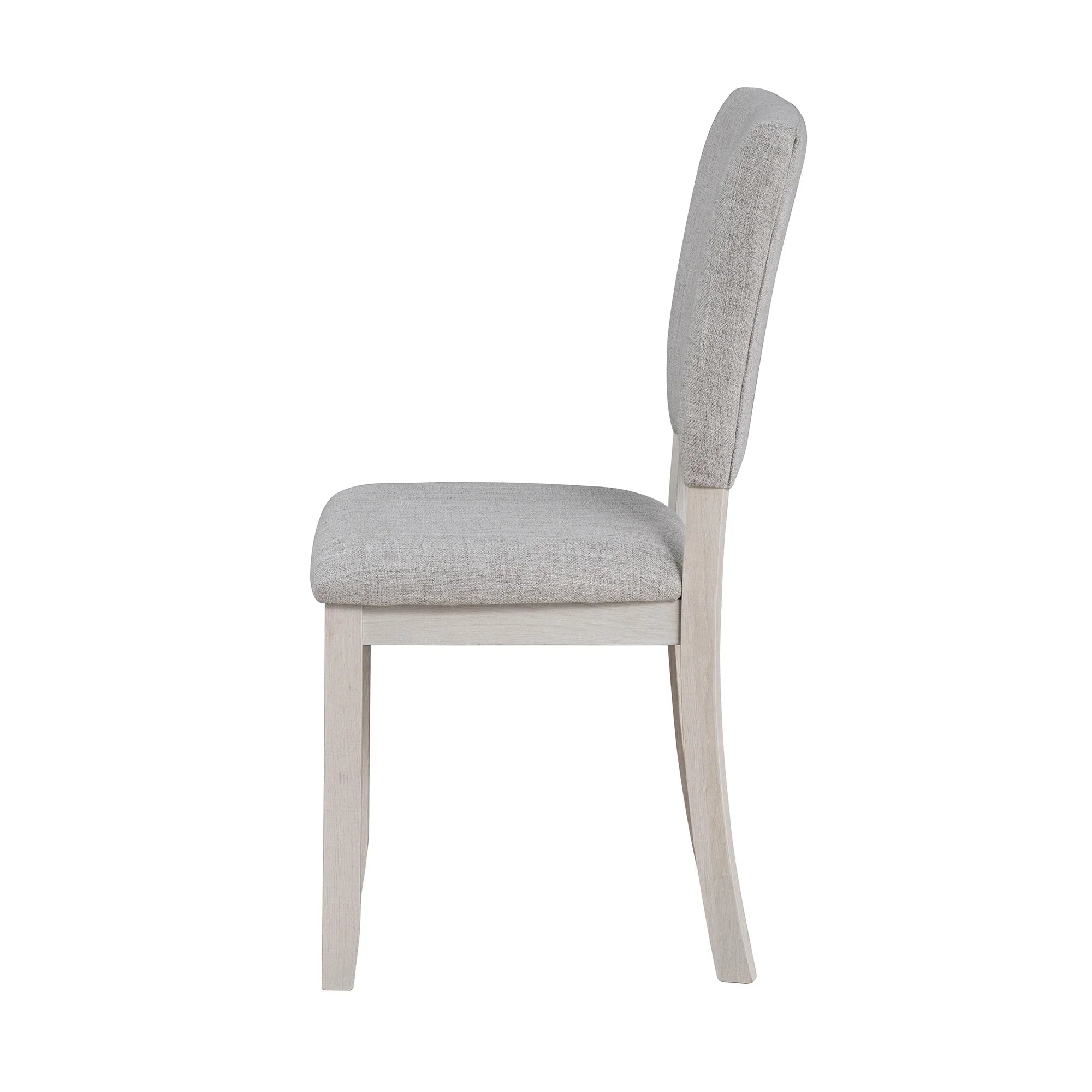 Juego de mesa de comedor de 5 piezas de madera maciza de caucho de 48" de ancho con respaldo de silla en forma de diamante