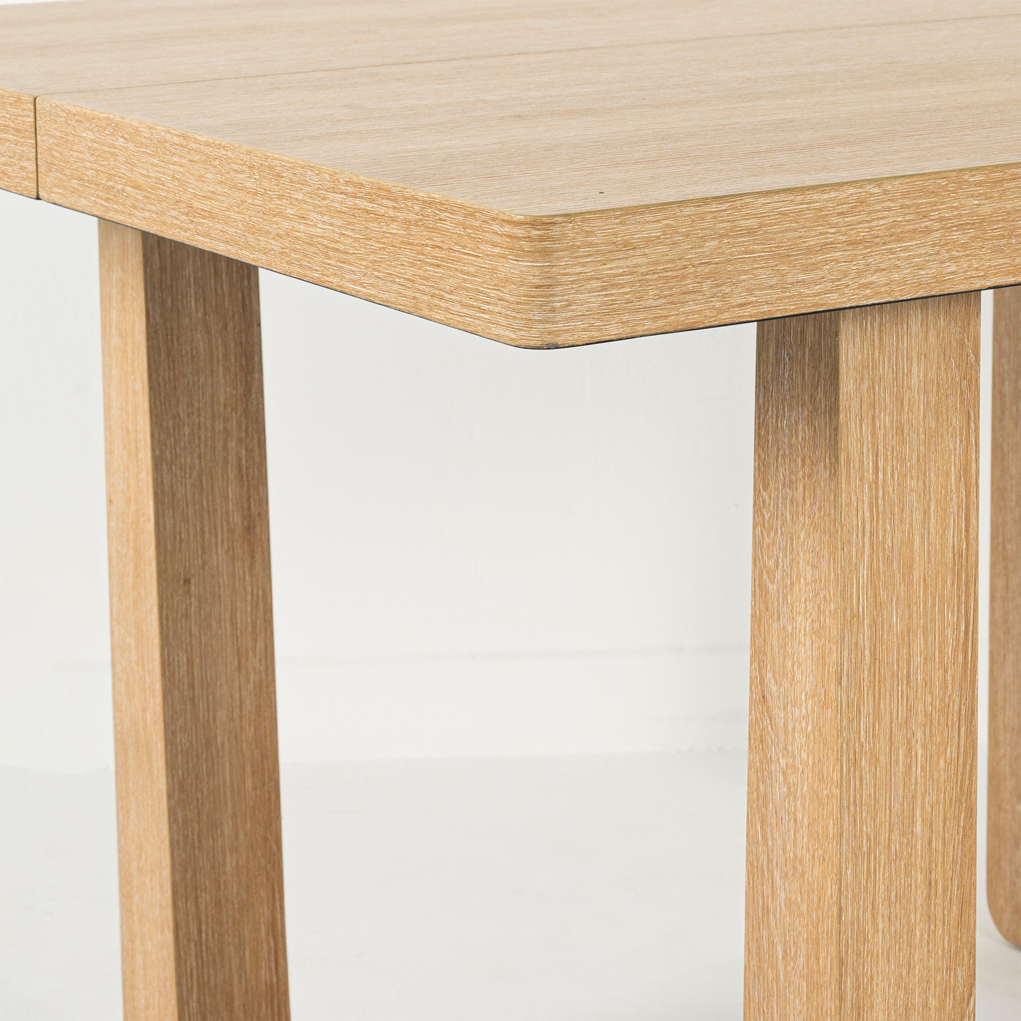 Sauro Gray Wood Top Rectangle Dining Table, Four Side Chairs Sold Separately