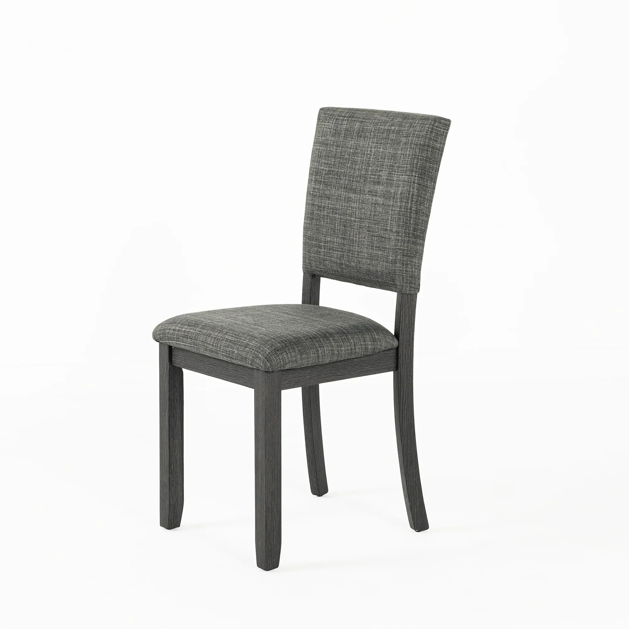 Juego de mesa de comedor de 5 piezas de madera maciza de caucho de 48" de ancho con respaldo de silla en forma de diamante