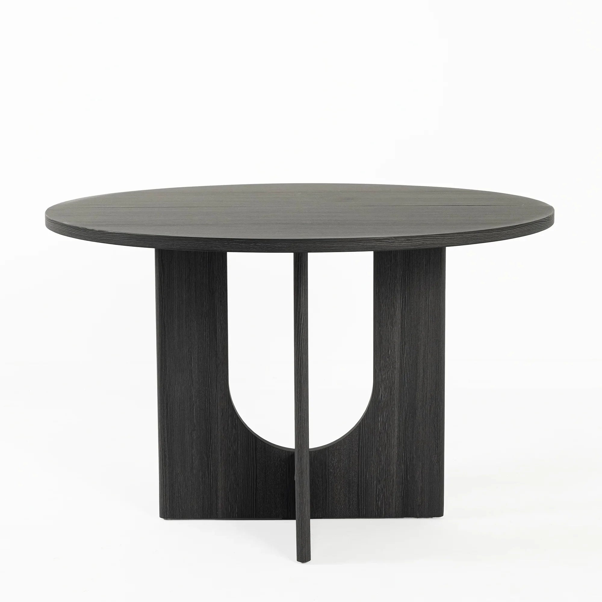 Juego de mesa de comedor de 5 piezas de madera maciza de caucho de 48" de ancho con respaldo de silla en forma de diamante