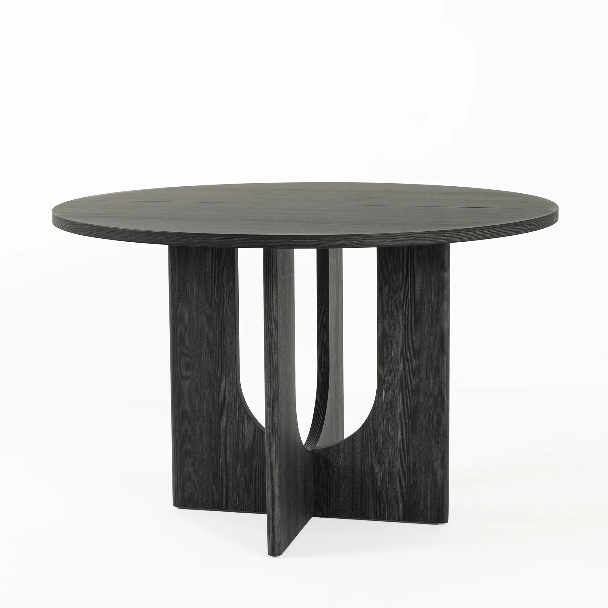 Juego de mesa de comedor de 5 piezas de madera maciza de caucho de 48" de ancho con respaldo de silla en forma de diamante