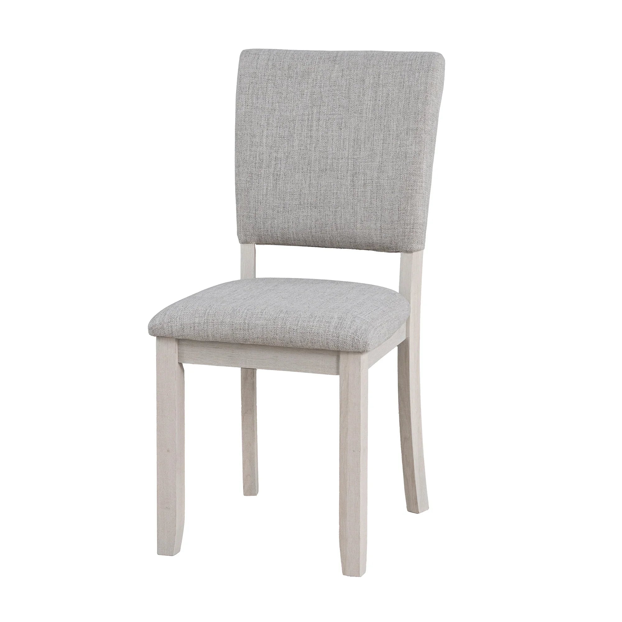 Juego de mesa de comedor de 5 piezas de madera maciza de caucho de 48" de ancho con respaldo de silla en forma de diamante