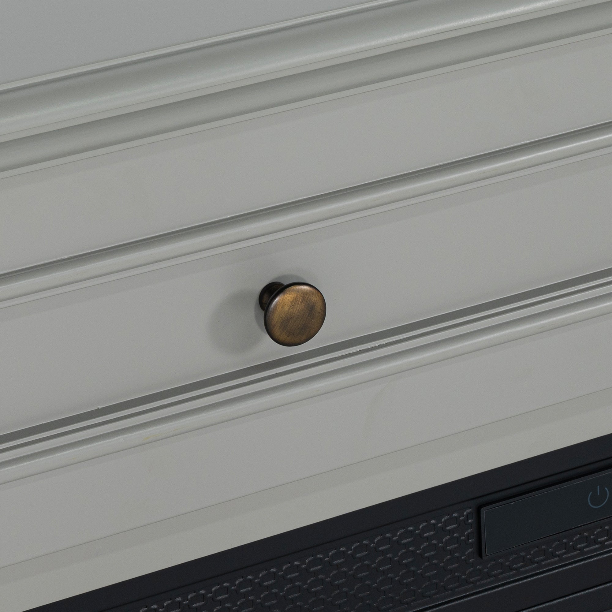 Mueble de TV rústico de 58" con chimenea eléctrica de 18" para sala de estar