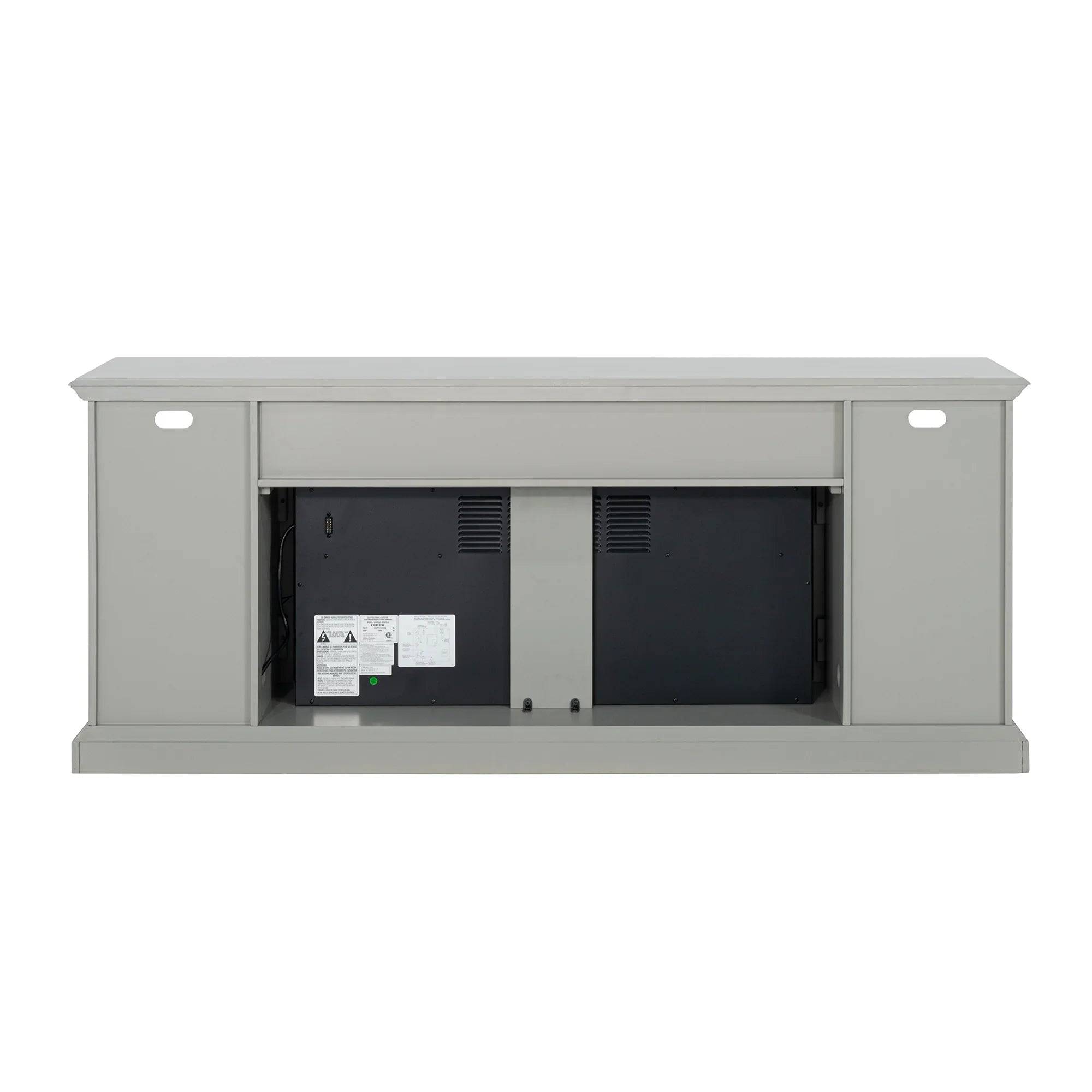 74 Inch Console TV Stand Storage Cabinets with Electric Fireplace for Living Room