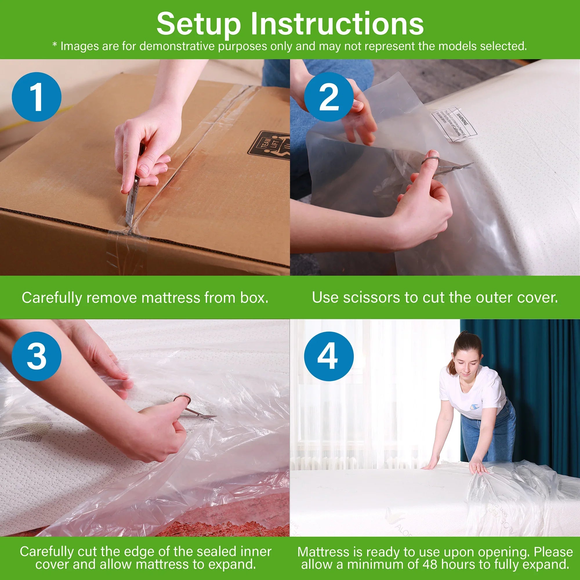 8" Visco Gel Infused Memory Foam Cool & Relaxed Sleep Mattress