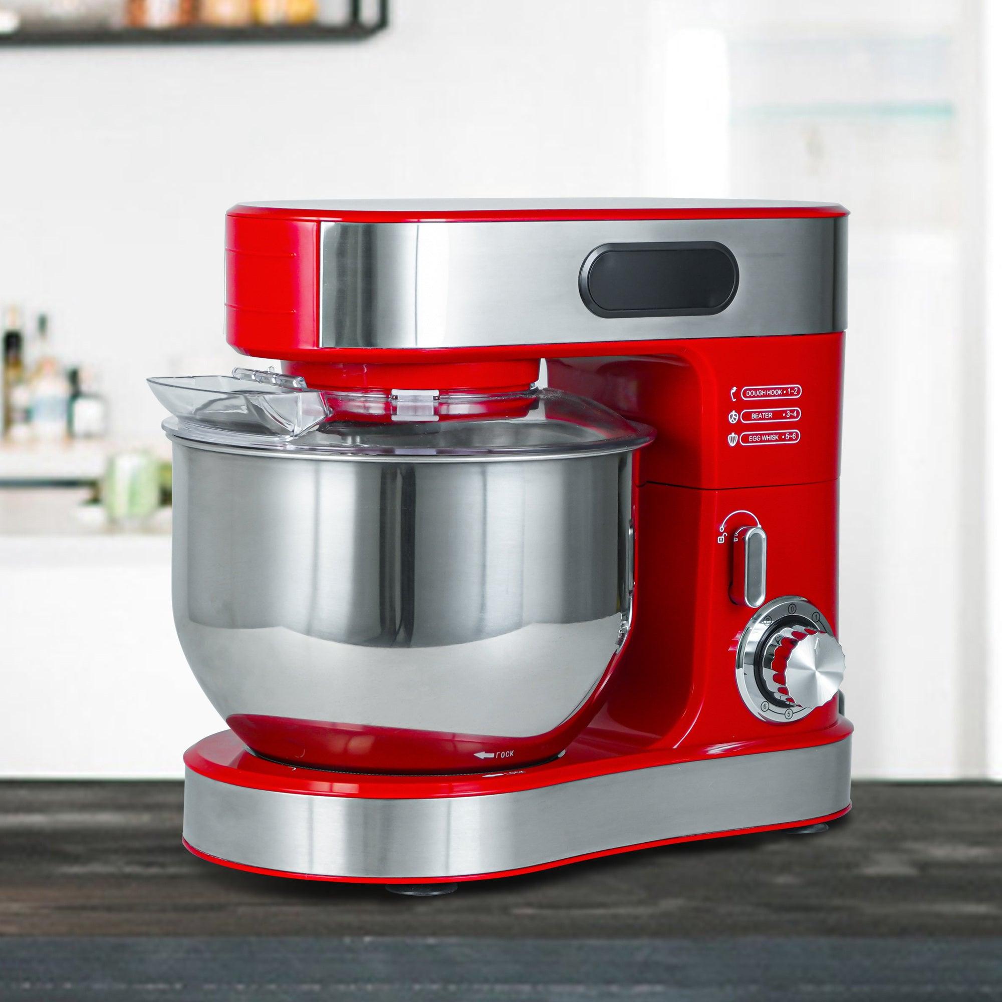 Parrot Uncle Kitchen Stand Mixer with Mixing Bowl, Dough Hook, Egg Whisk & Mixing Blade