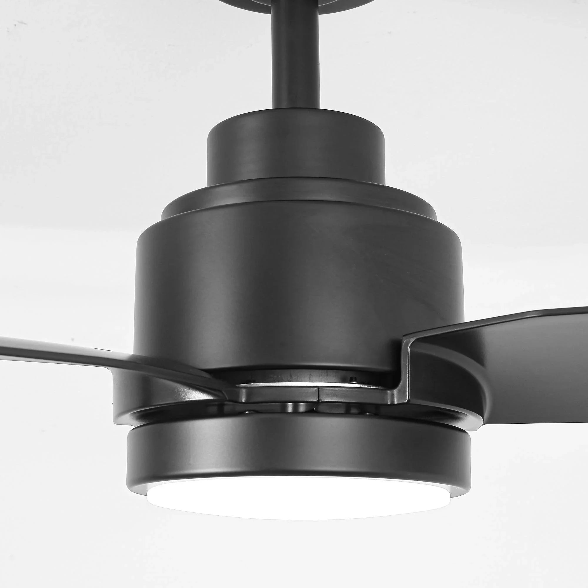 Vaczon 42 Inch DC Motor Modern Downrod Ceiling Fan with LED Light and Remote Control