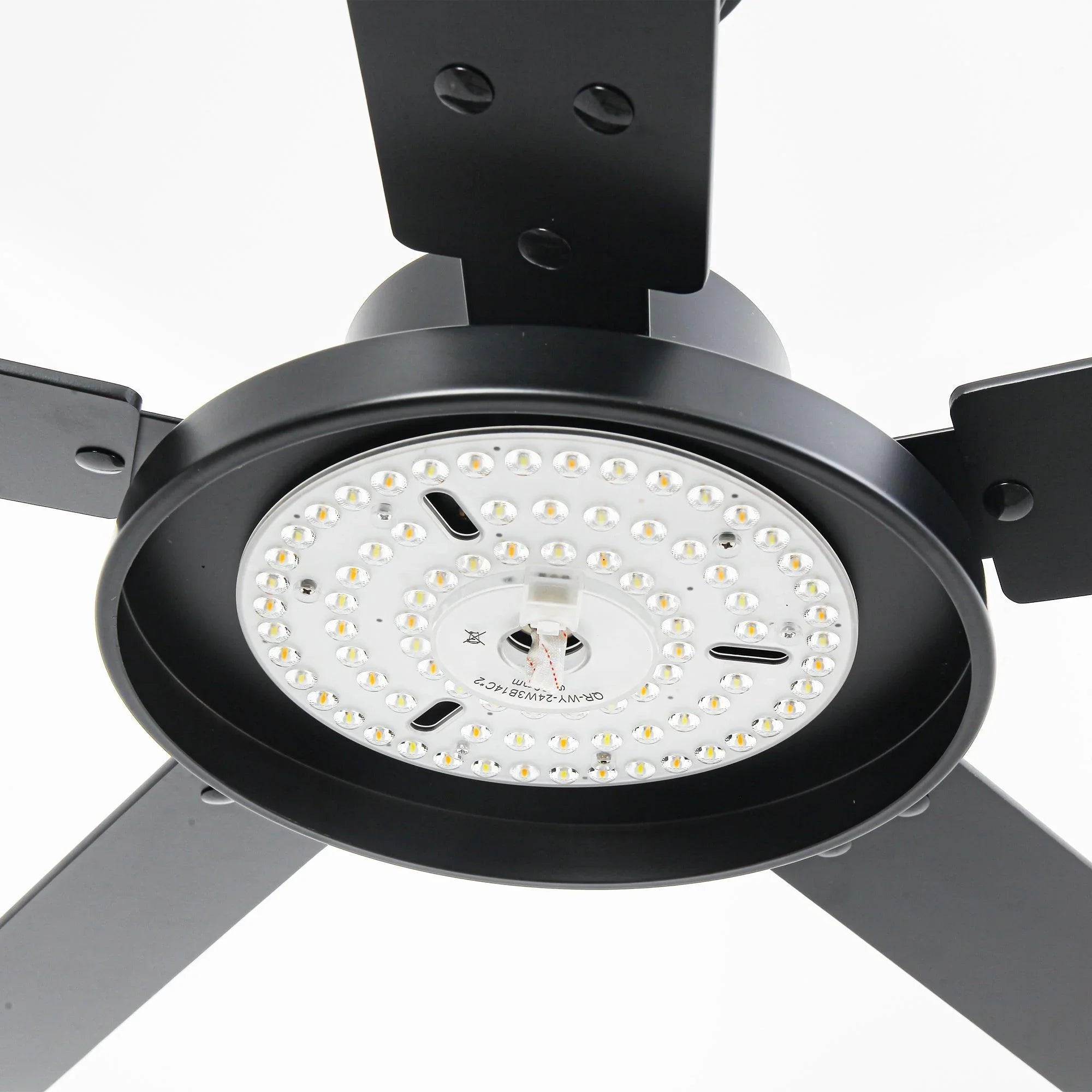 Ventilador de techo moderno Vaczon de 52 pulgadas con motor de CC y 5 aspas, luz LED y control remoto.