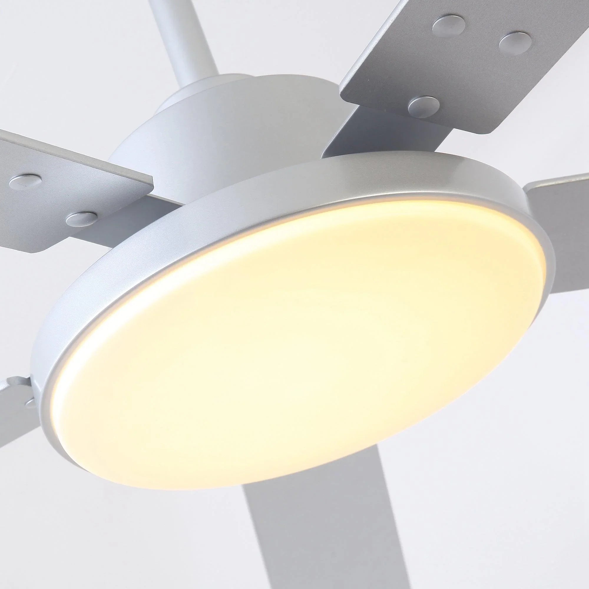 Vaczon 52 Inch Double-sided Blades Modern Ceiling Fan with Remote Control and LED Light