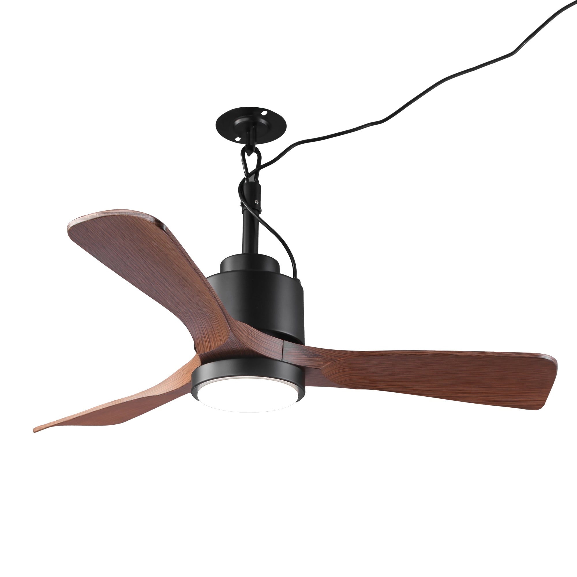 Vaczon 42 Inch IP54 Outdoor Hanging Buckle Downrod LED Fan with APP & Remote Control