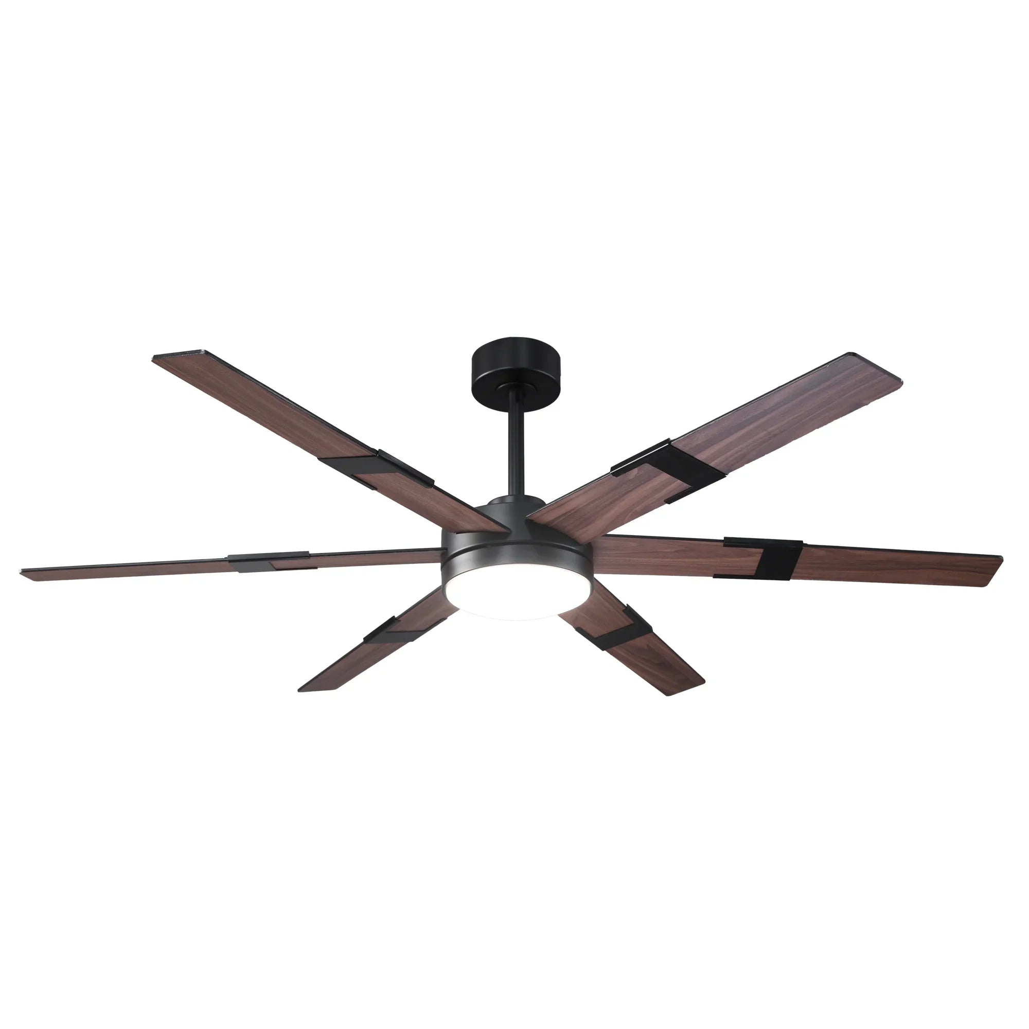 Vaczon 60 Inch Industrial Double-sided Blades LED Ceiling Fan with APP & Remote Control
