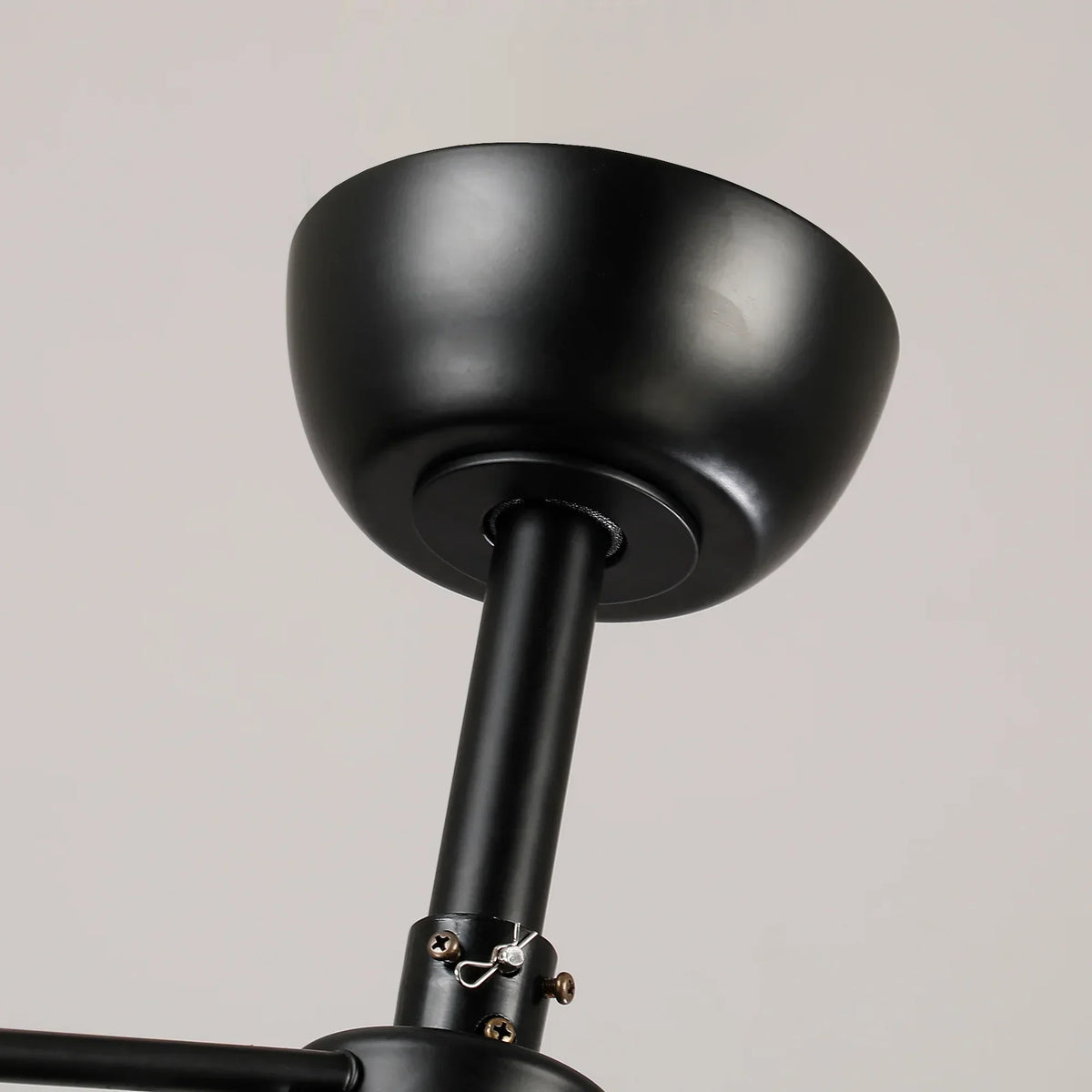 Vaczon 43" Chloe Black Industrial Fandelier with Light and Remote Control