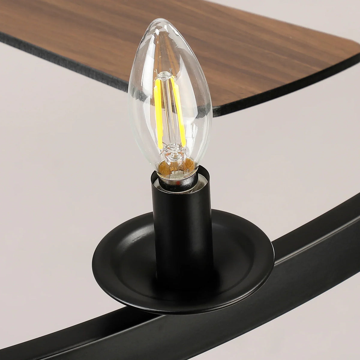 Vaczon 43" Chloe Black Industrial Fandelier with Light and Remote Control