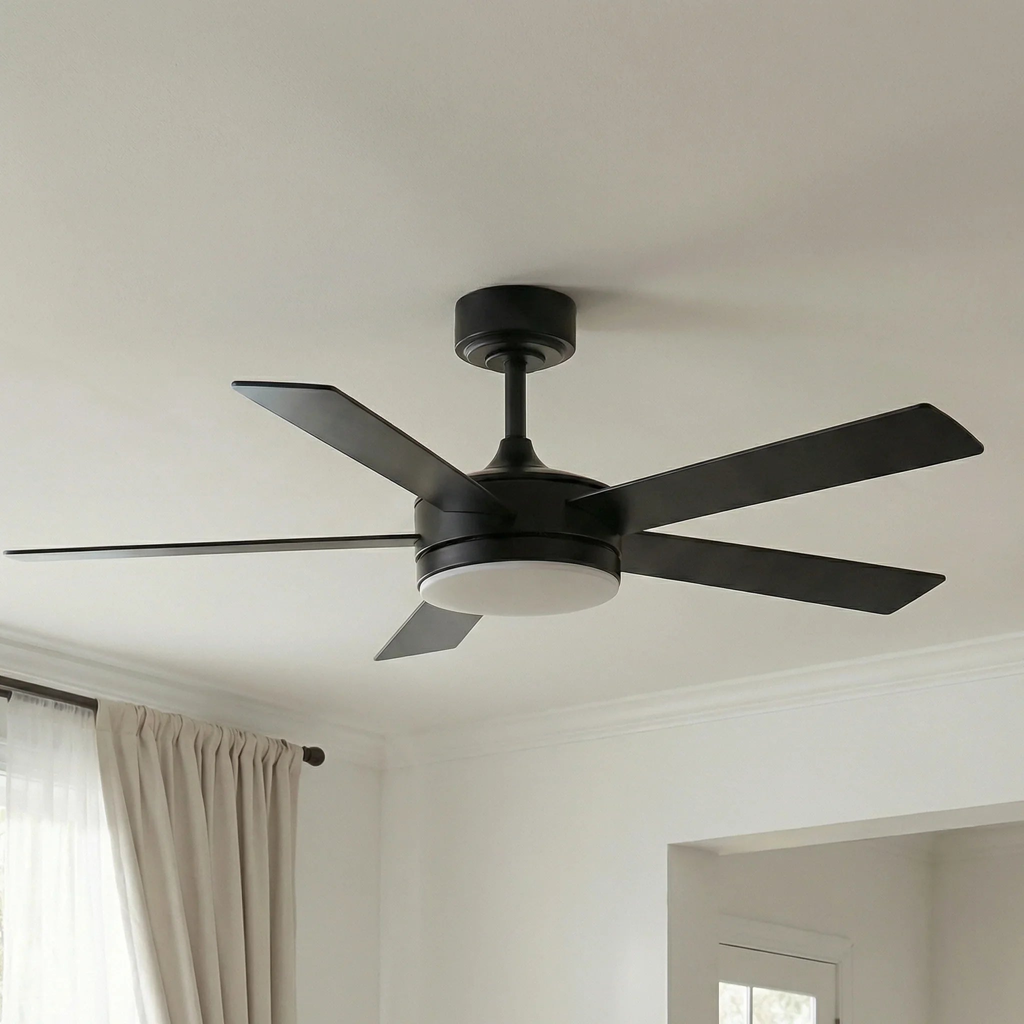 Vaczon 48 Inch Tracy Downrod Mount LED Ceiling Fan with APP & Remote Control
