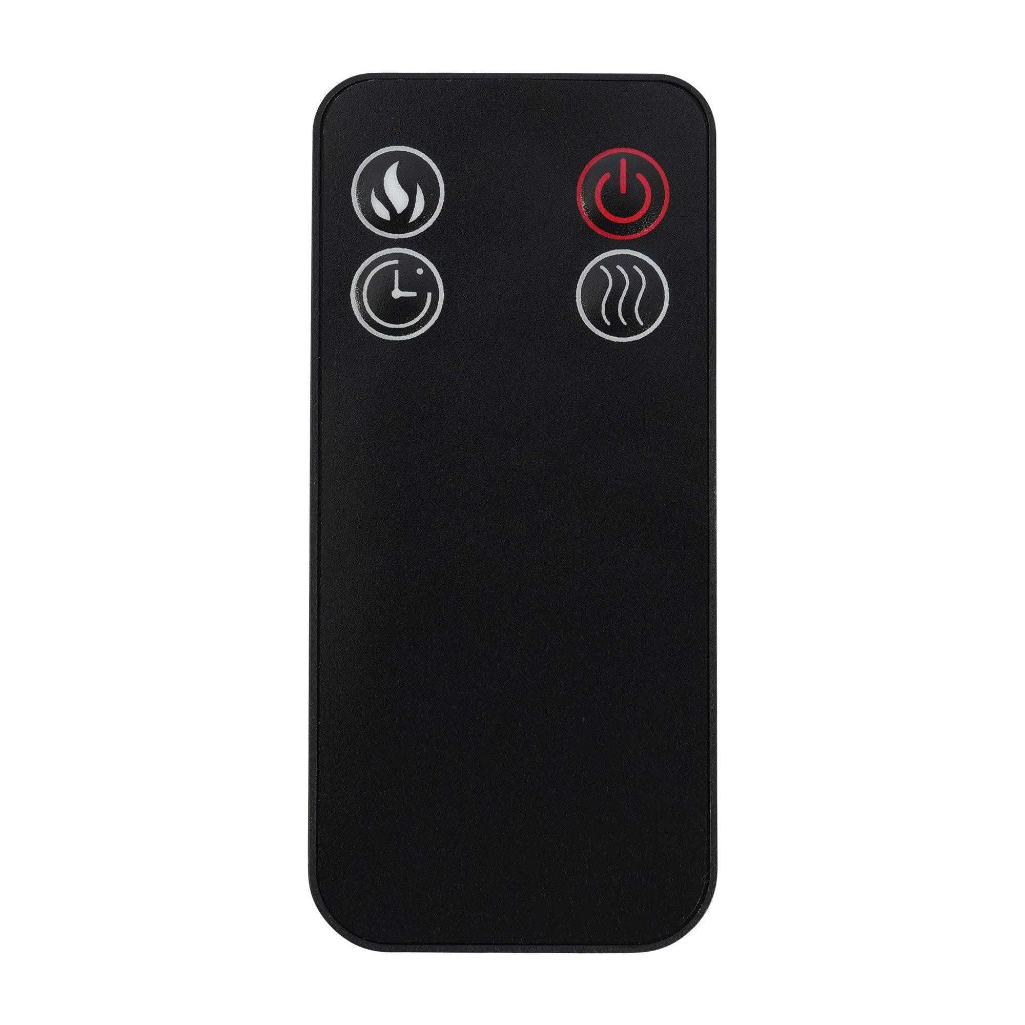 Black Recessed or Wall-Mount Electric 3-Color Flame with LED Light Fireplace - ParrotUncle