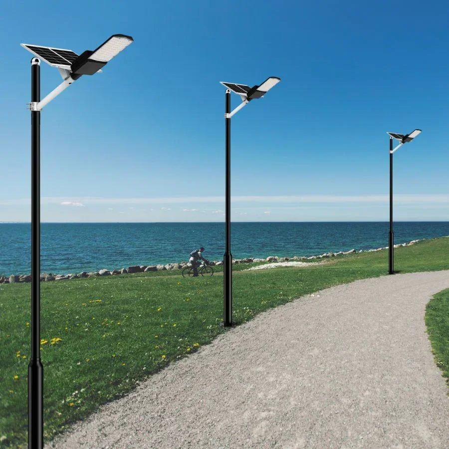 A-ZONE 1200W Solar Street Lights Outdoor, 120000LM High Brightness 1200W Solar Light