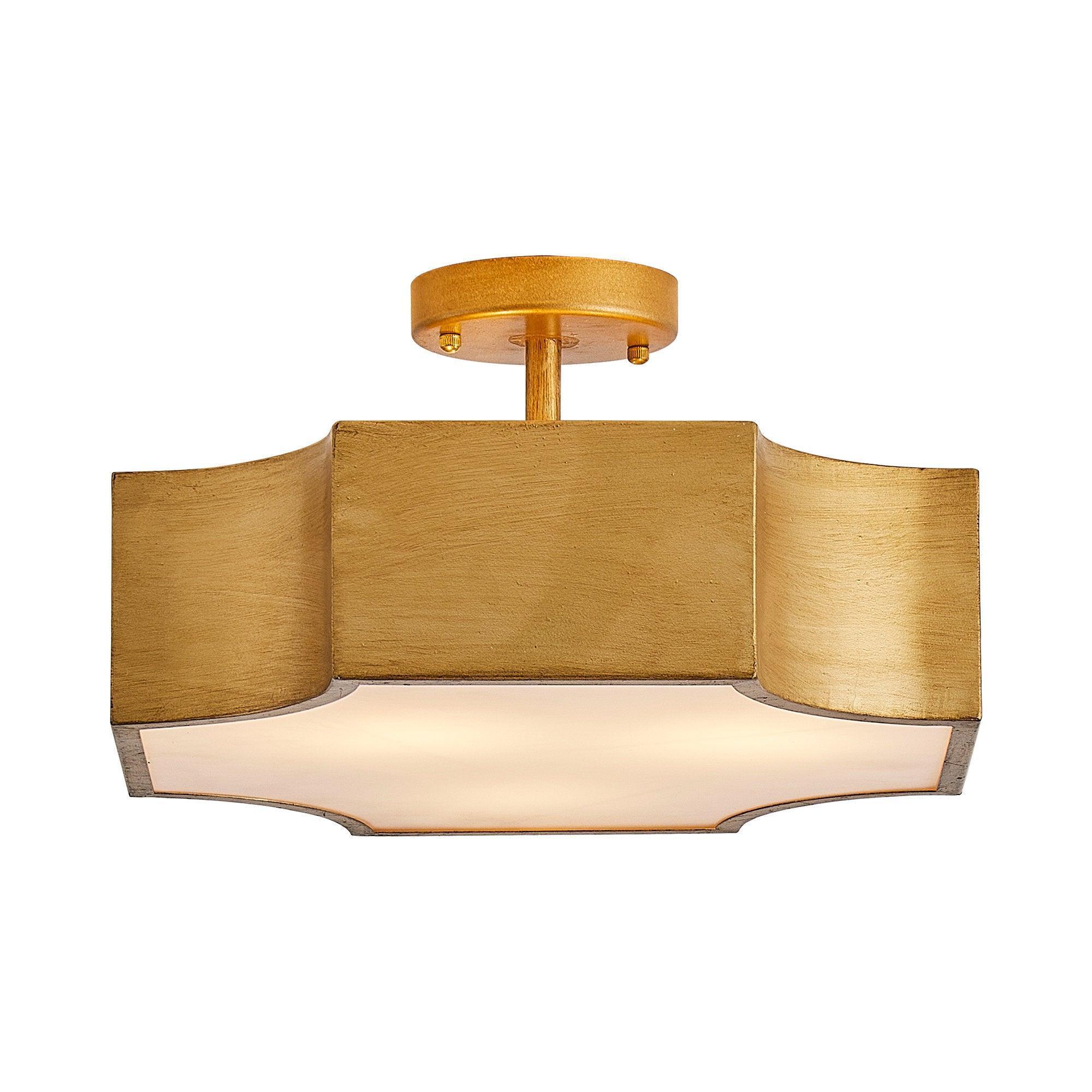 Golden LED Flush Mount Ceiling Light - ParrotUncle