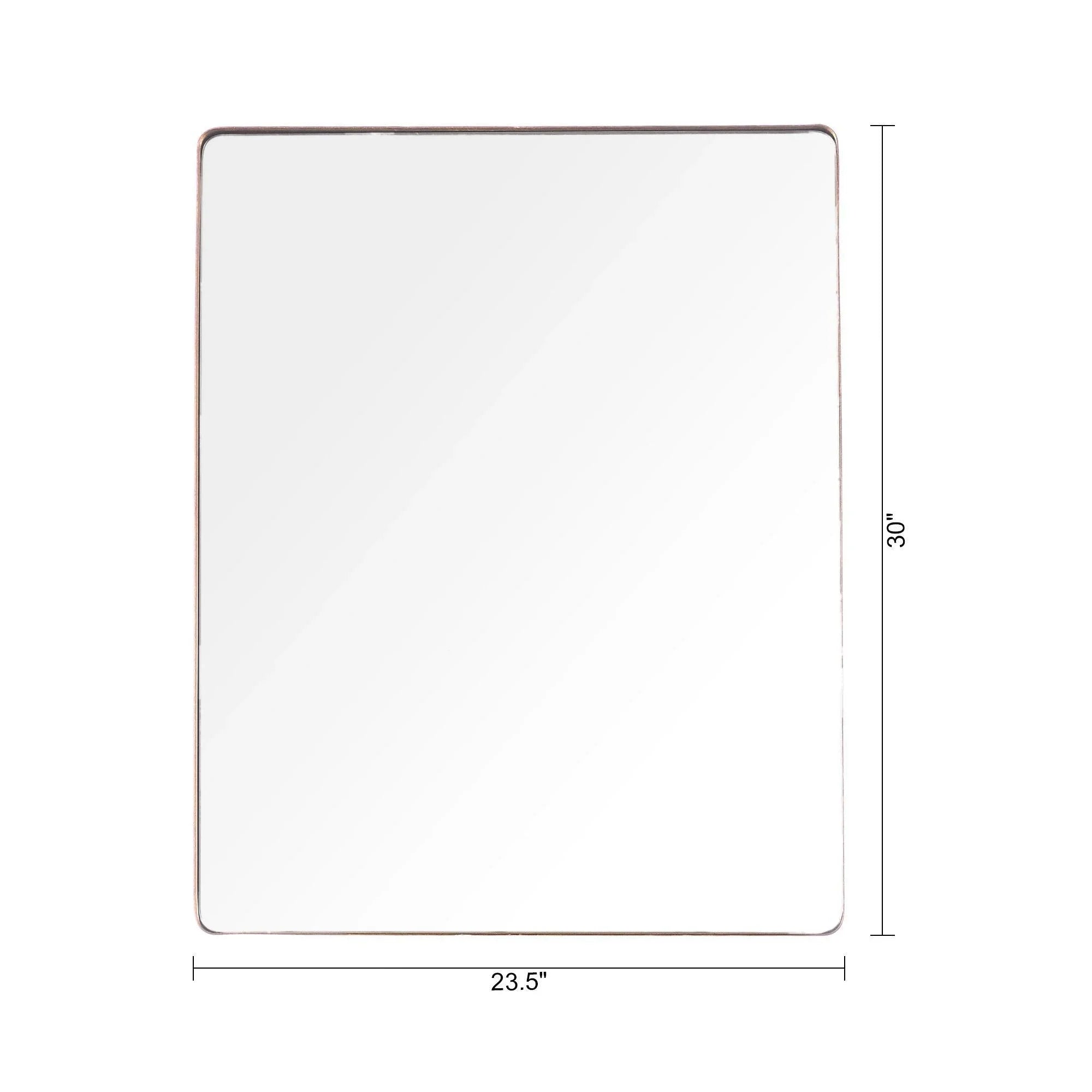 Golden Modern Square Framed Wall Mirror - ParrotUncle