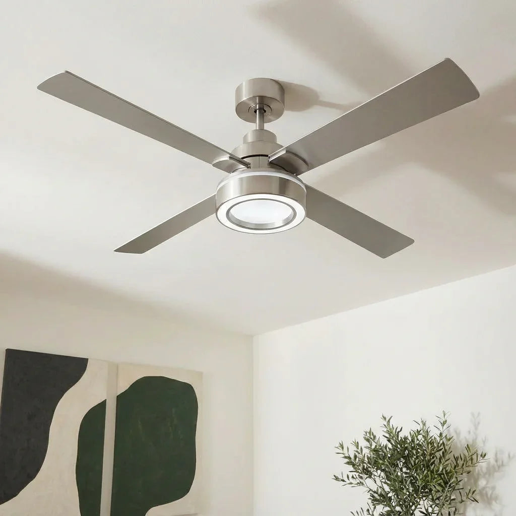Vaczon 52 Inch 60 Inch Karen Double-sided Blades Smart Fan with LED Light