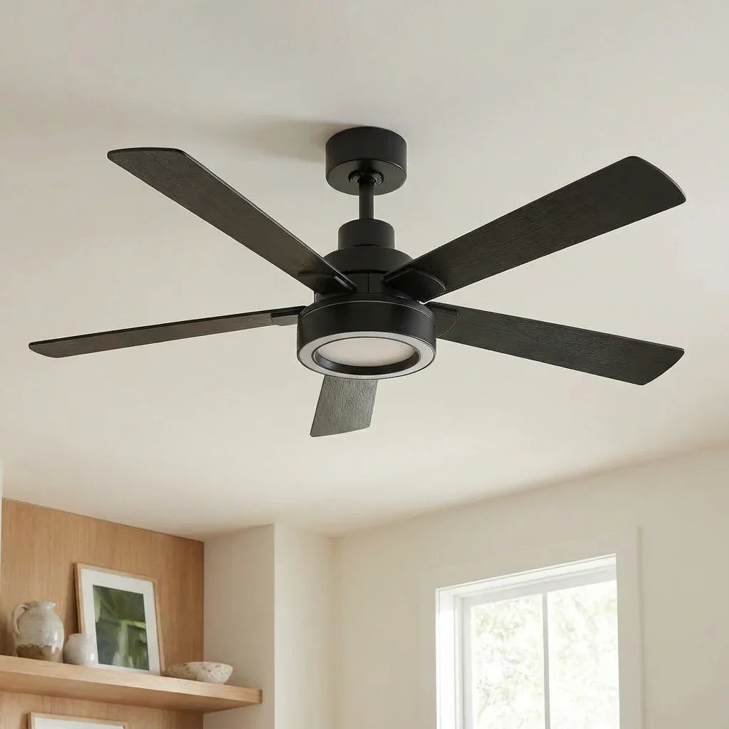 Vaczon 52 Inch 60 Inch Karen Double-sided Blades Smart Fan with LED Light