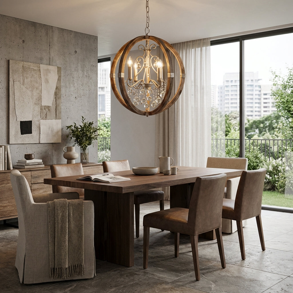 Retha Brown 4-Light Caged Island Pendant Lights