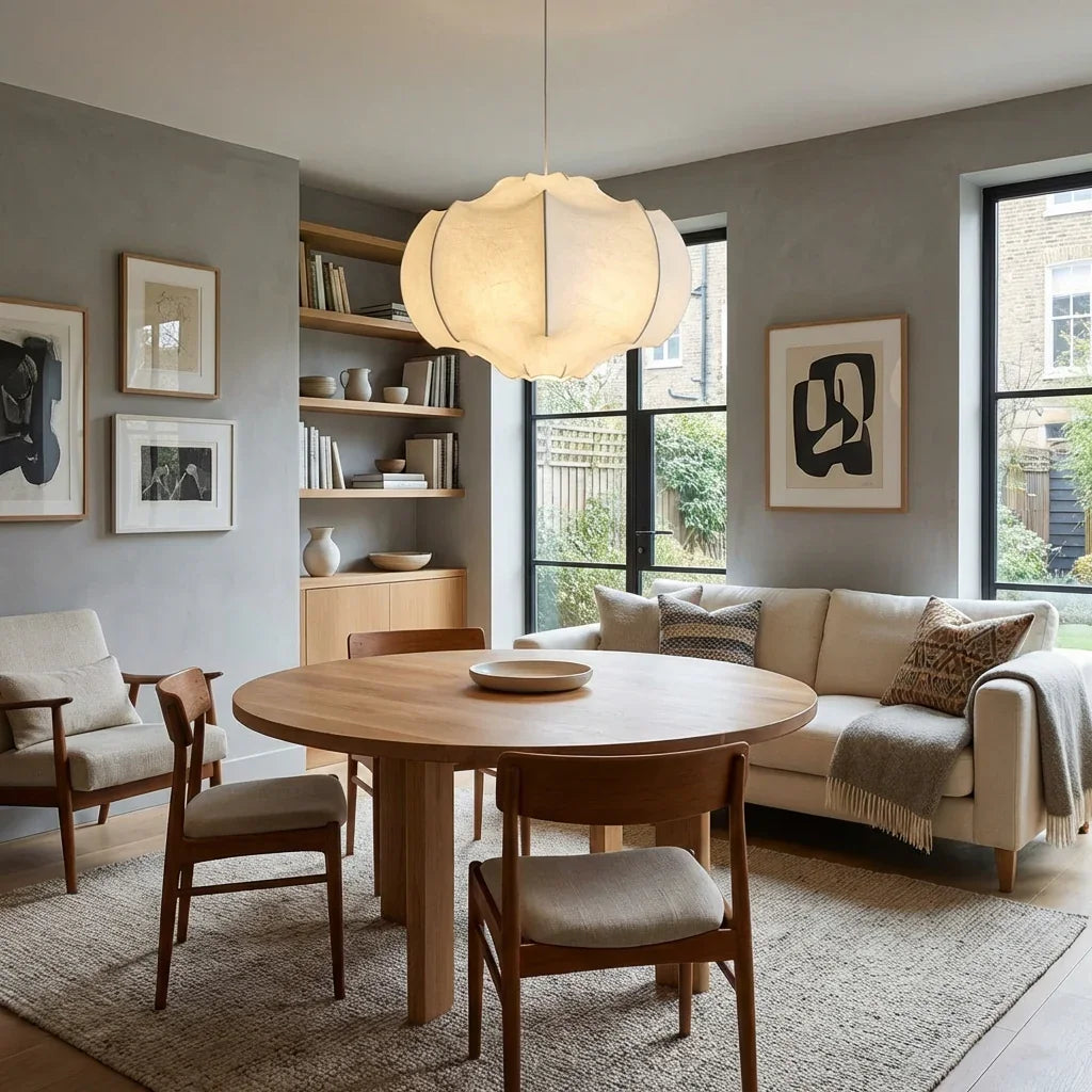 24 Inch Bevis 3-Light White Wabi-sabi Island Pendant Light