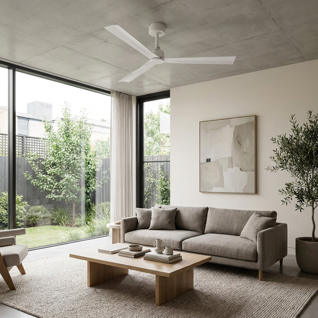 50 Inch Erica Modern Downrod Mount Ceiling Fan with Remote Control