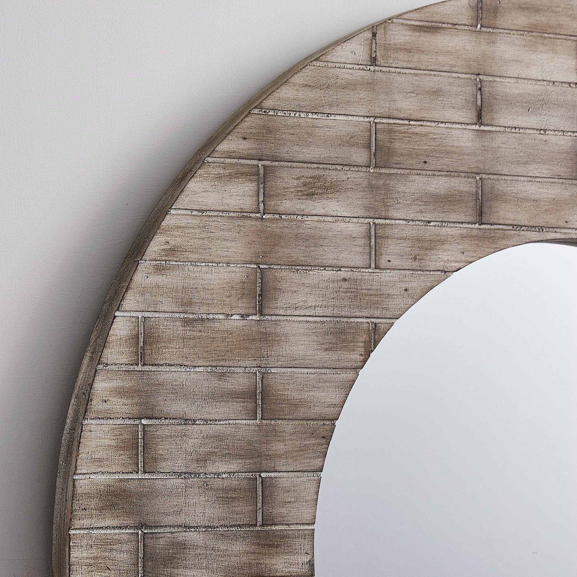 Traditional Round Mirror Vintage Wall Decoration - ParrotUncle