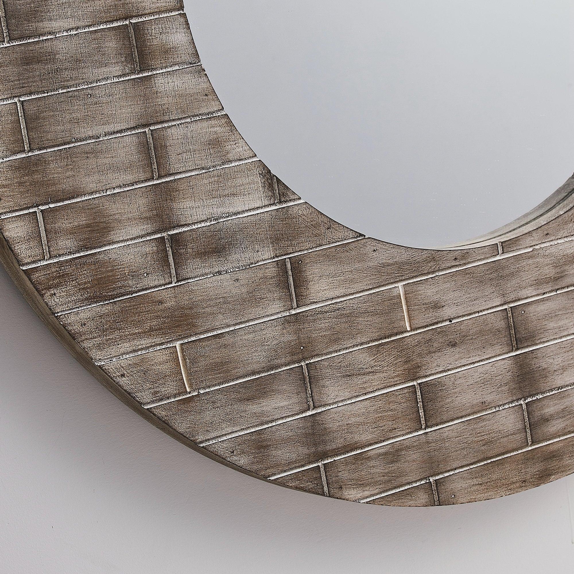 Traditional Round Mirror Vintage Wall Decoration - ParrotUncle
