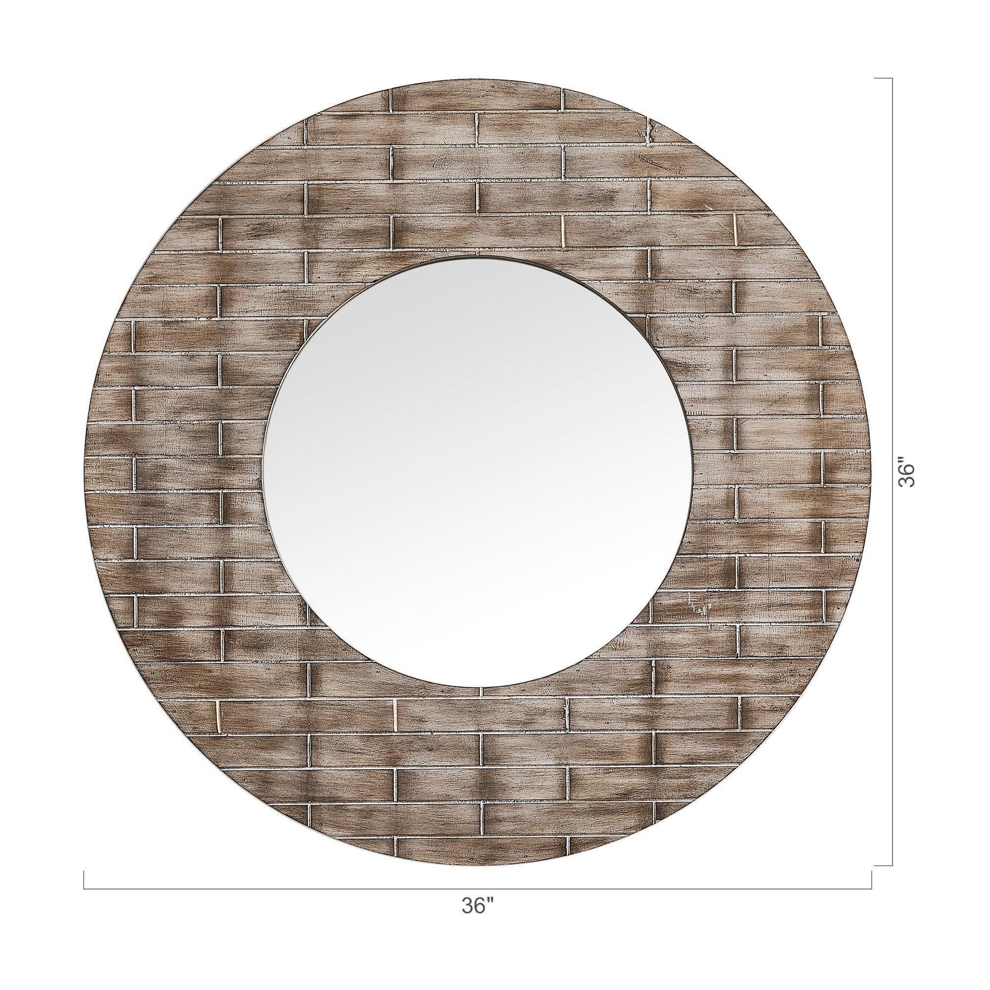 Traditional Round Mirror Vintage Wall Decoration - ParrotUncle