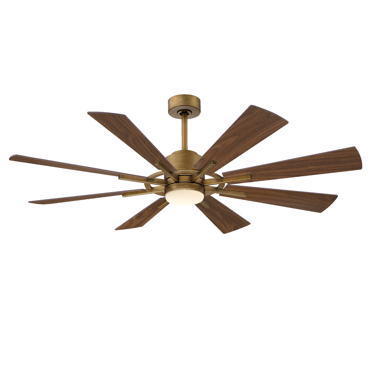Ventilador de techo Oretha Windmill de CC de 60" con iluminación LED