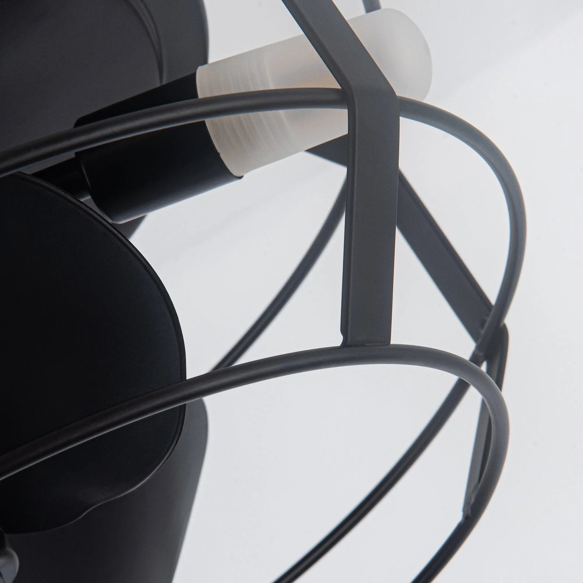 12" Industrial DC Motor Satin Nickel Flush Mount Reversible Iron Ceiling Fan with Lighting and Remote Control - ParrotUncle