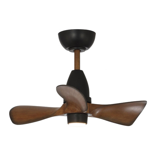 28" Kwang Rustic DC Motor Downrod Mount Reversible Ceiling Fan with LED Lighting and Remote Control - ParrotUncle