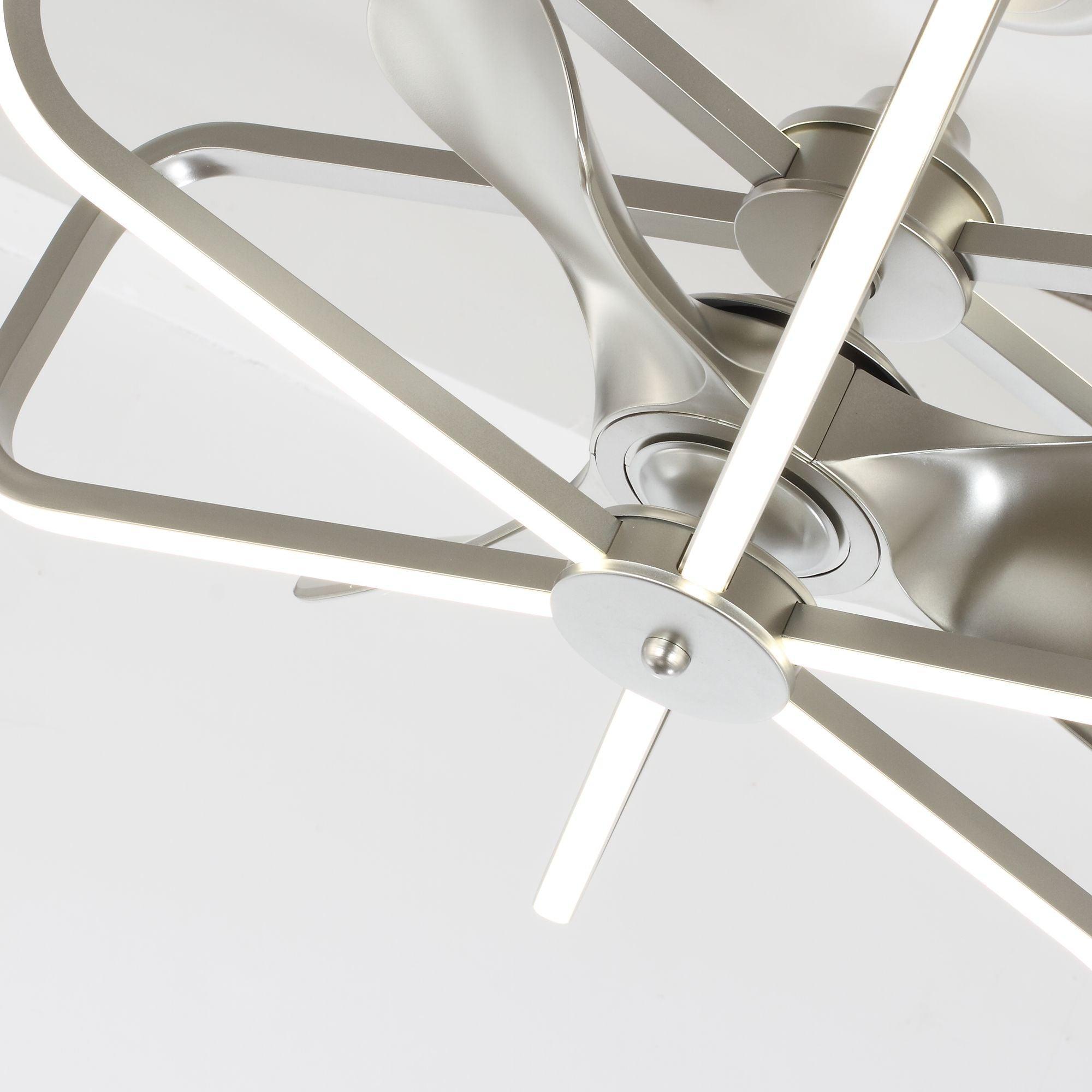 30" Theron Modern DC Motor Downrod Mount Reversible Ceiling Fan with LED Lighting and Remote Control - ParrotUncle