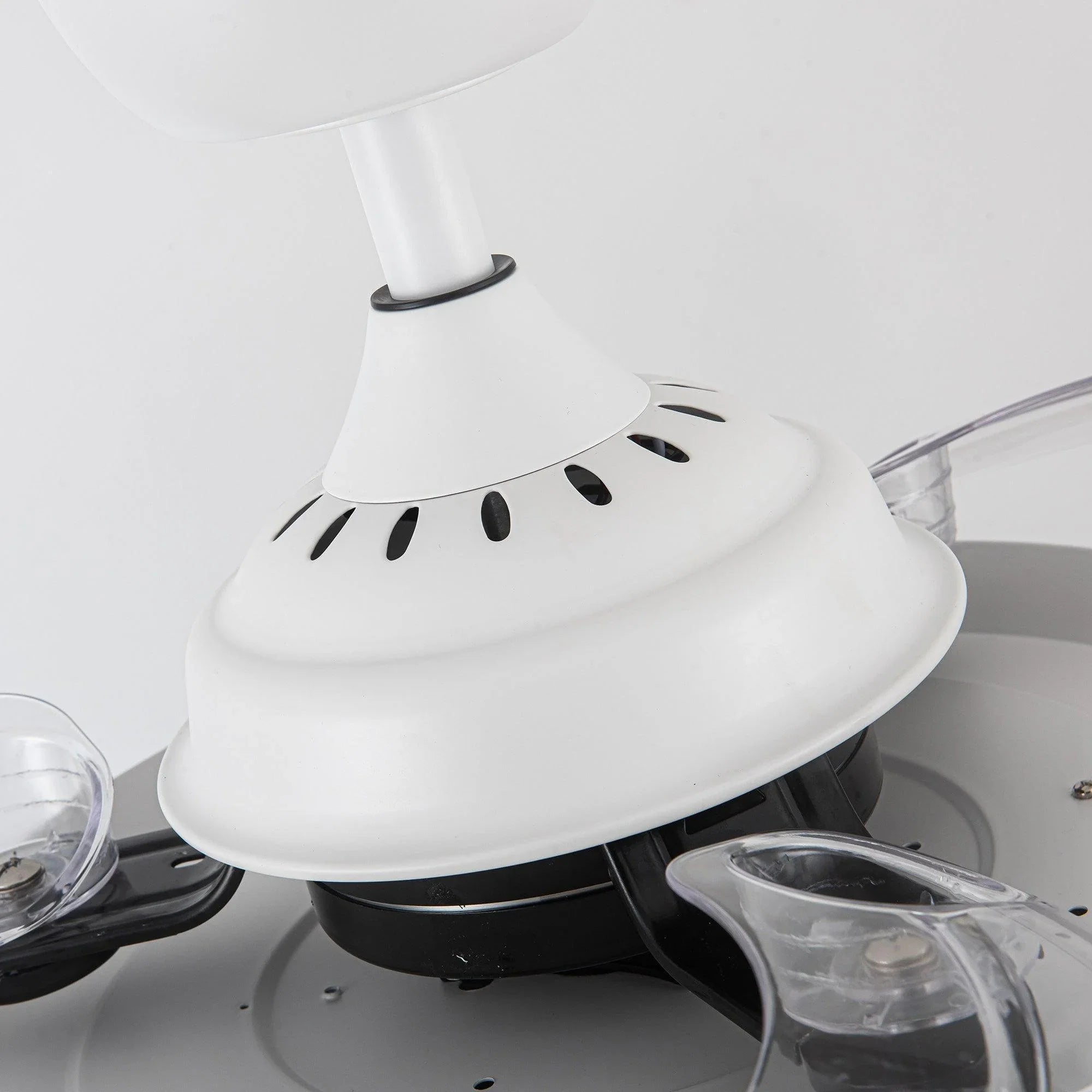 36" Bangaiore Modern Downrod Mount Crystal Ceiling Fan with Lighting and Remote Control - ParrotUncle